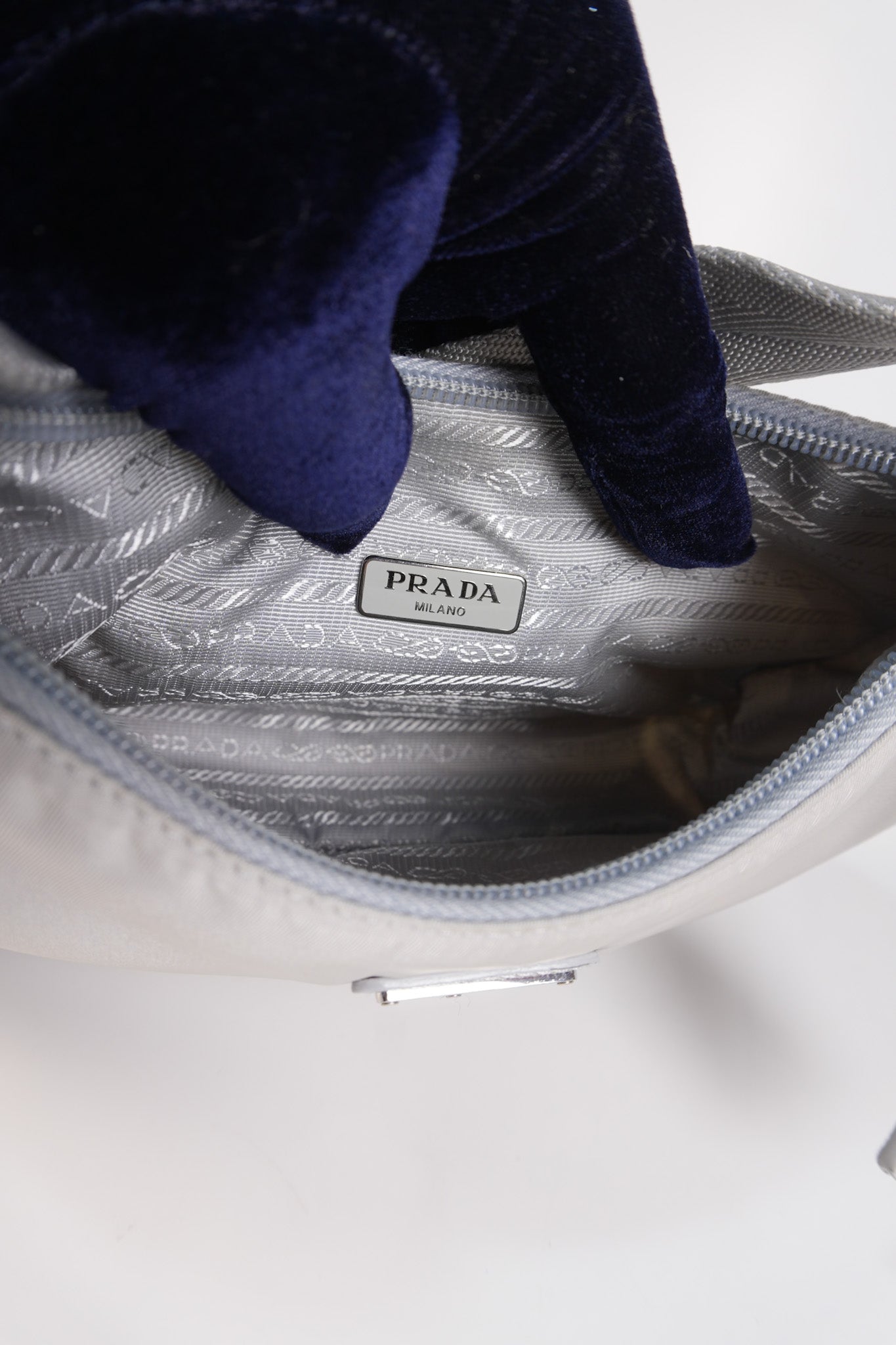 1NE515 Re-edition 2000 in Fiordaliso Tessuto Nylon | Purse Maison Luxury Bags Shop