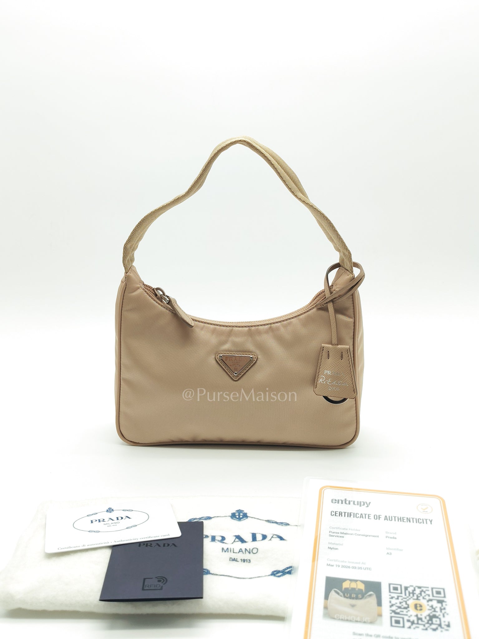 1NE515 Re-edition 2000 Tessuto Nylon Cammeo Shoulder Bag | Purse Maison Luxury Bags Shop