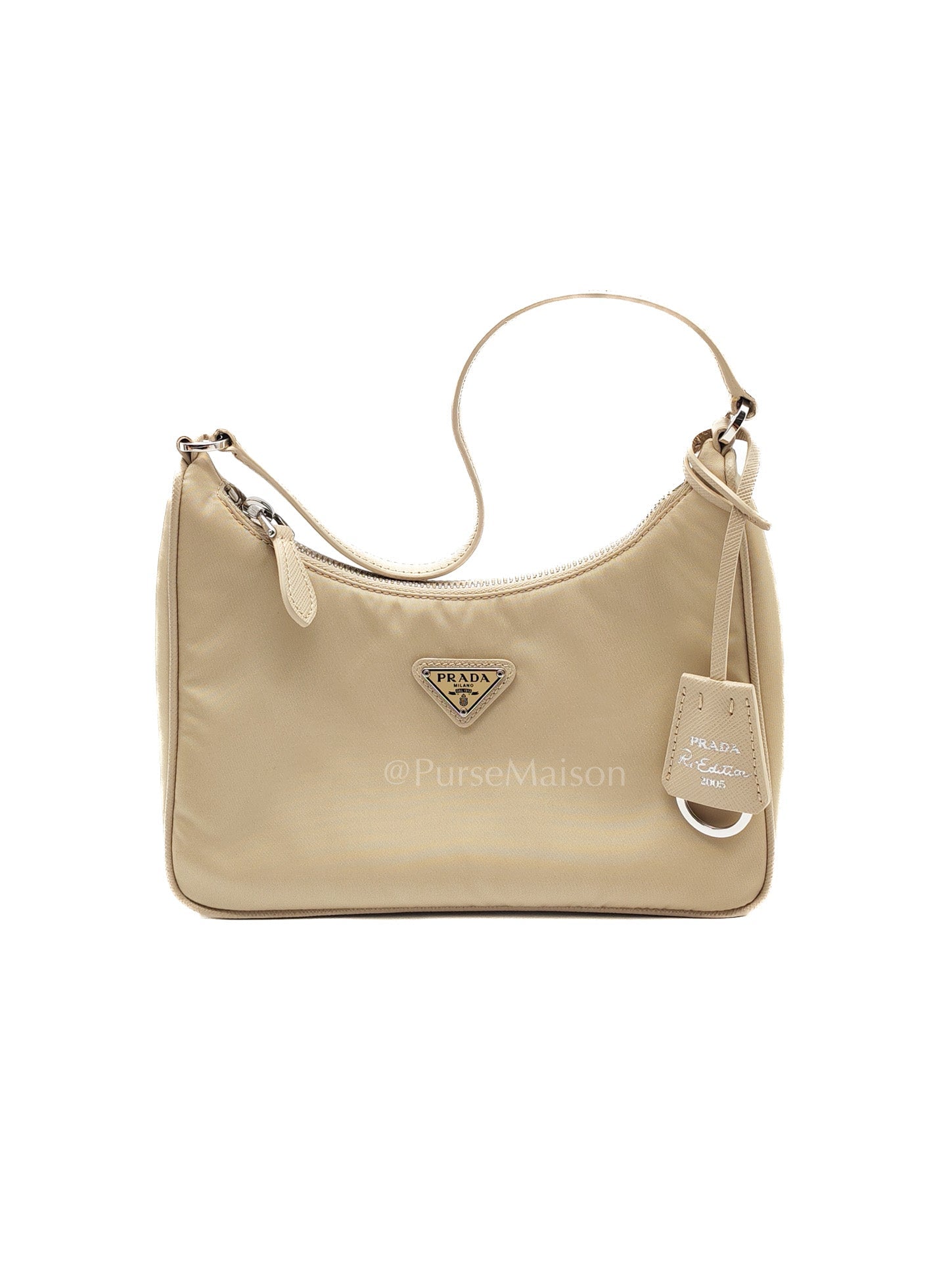 2005 Re-Edition in Deserto Tessuto Saffiano Shoulder Bag | Purse Maison Luxury Bags Shop