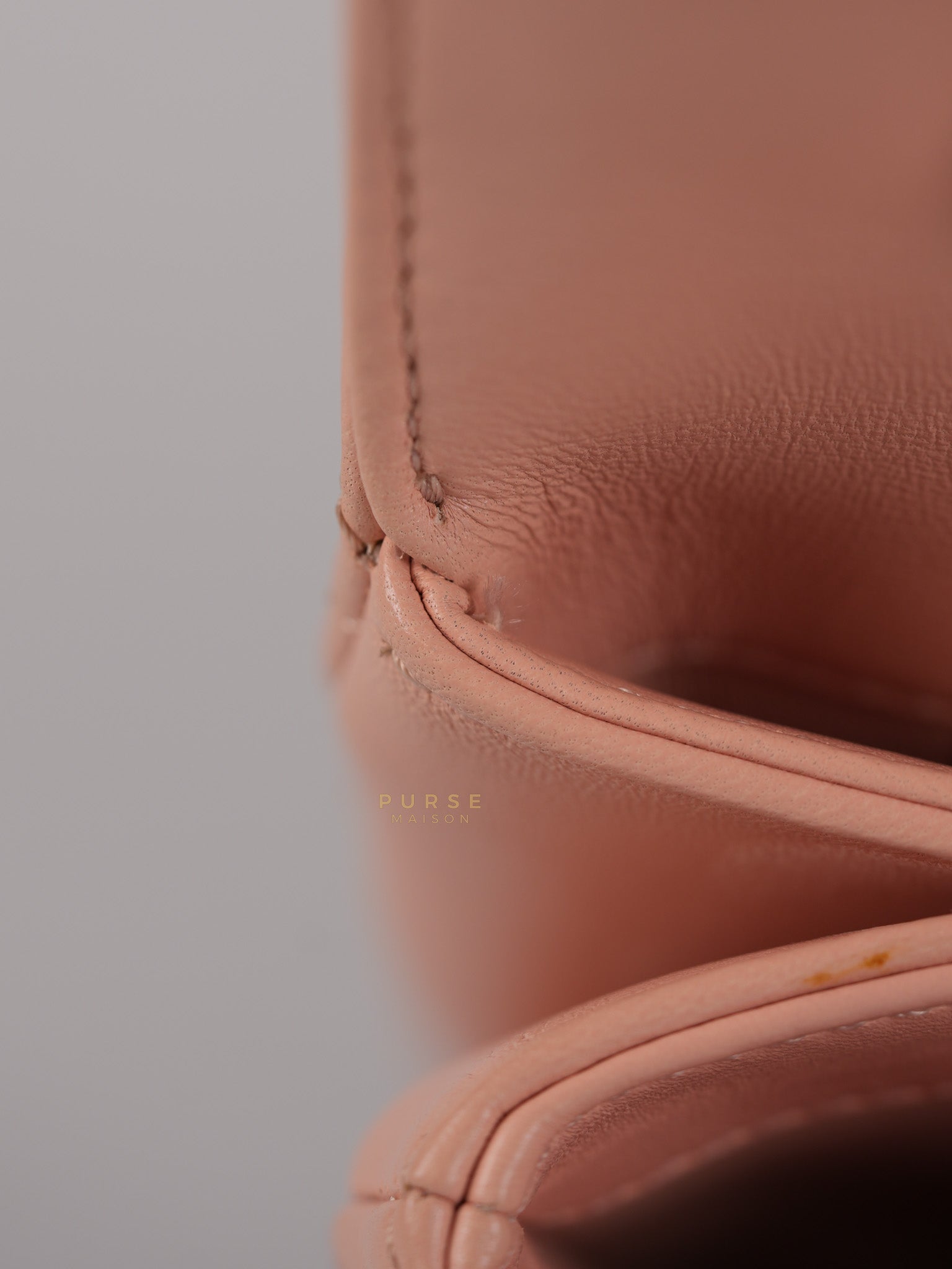 20P Trendy CC in Light Pink Quilted Calfskin Leather and Light Gold Hardware Series 29 | Purse Maison Luxury Bags Shop