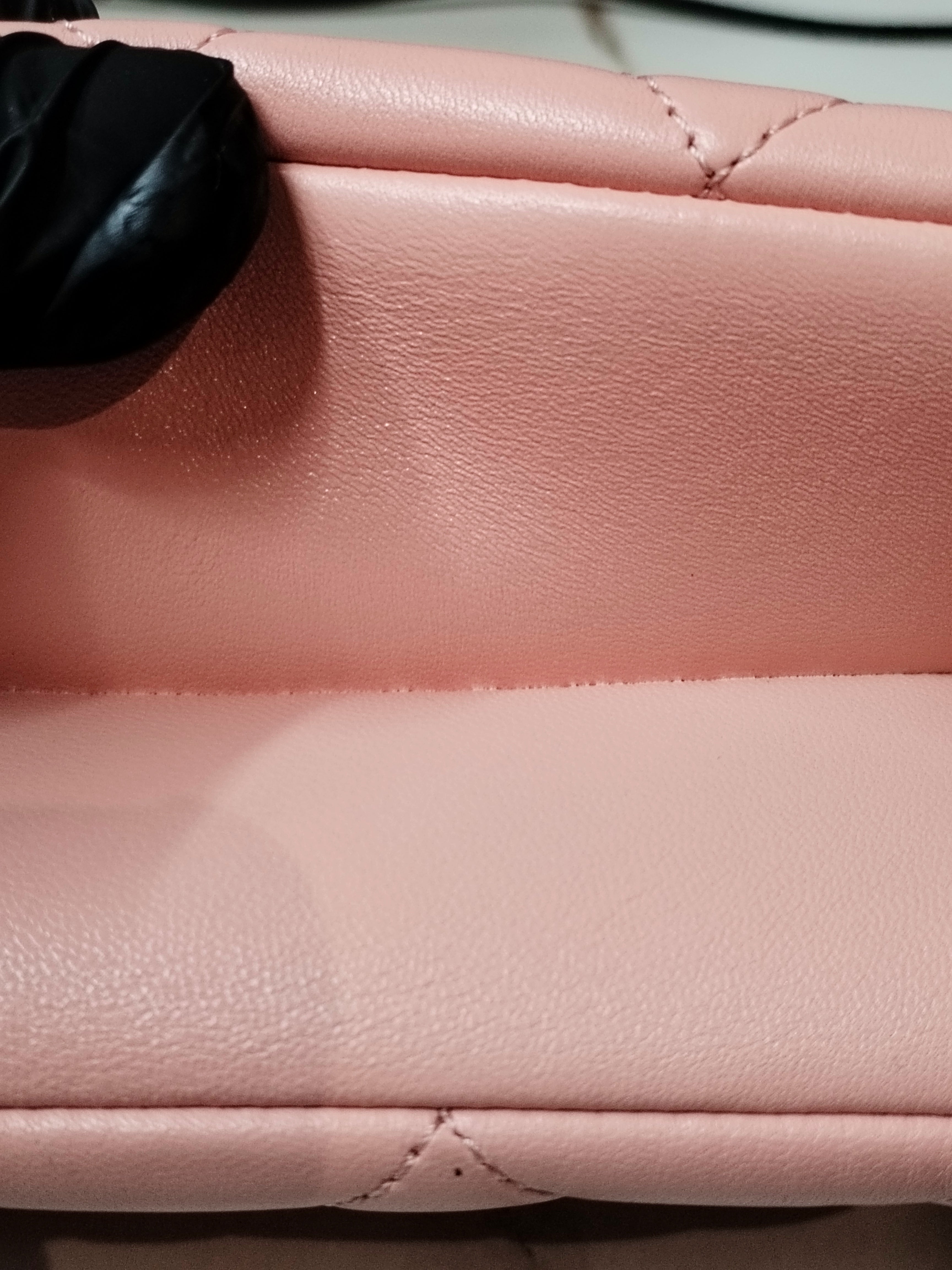 20P Trendy CC in Light Pink Quilted Calfskin Leather and Light Gold Hardware Series 29 | Purse Maison Luxury Bags Shop