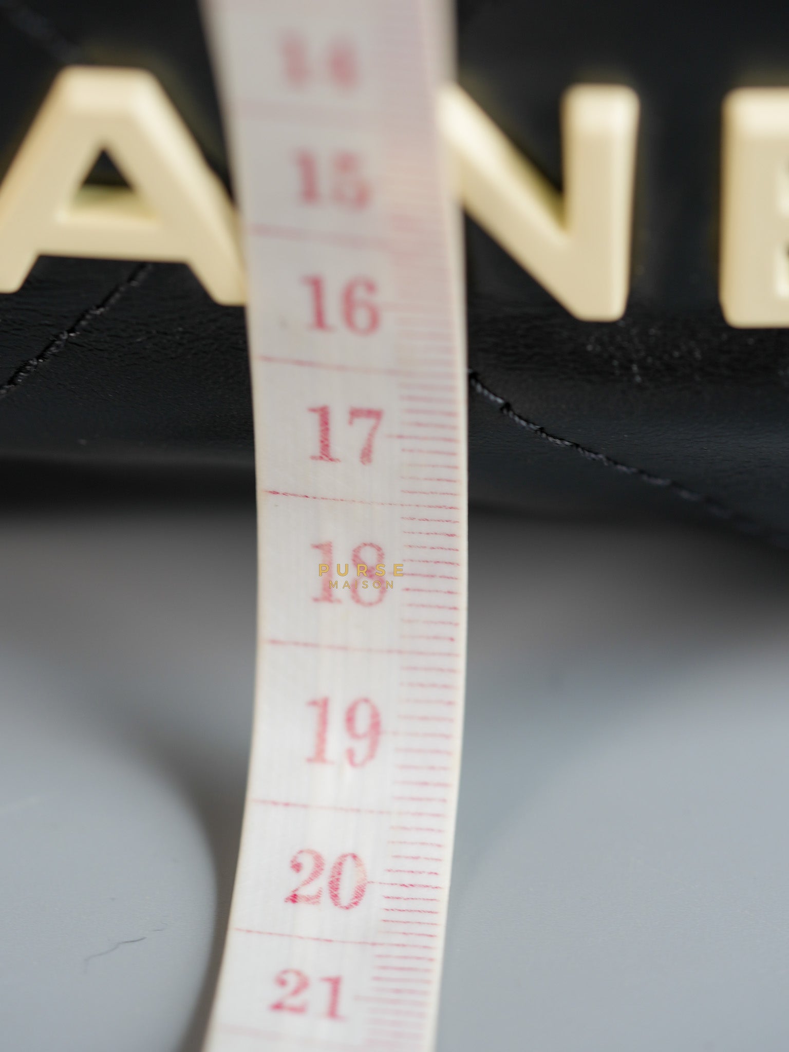 Mini 22 Black Leather Handbag in Gold Hardware (Microchip) | Purse Maison Luxury Bags Shop