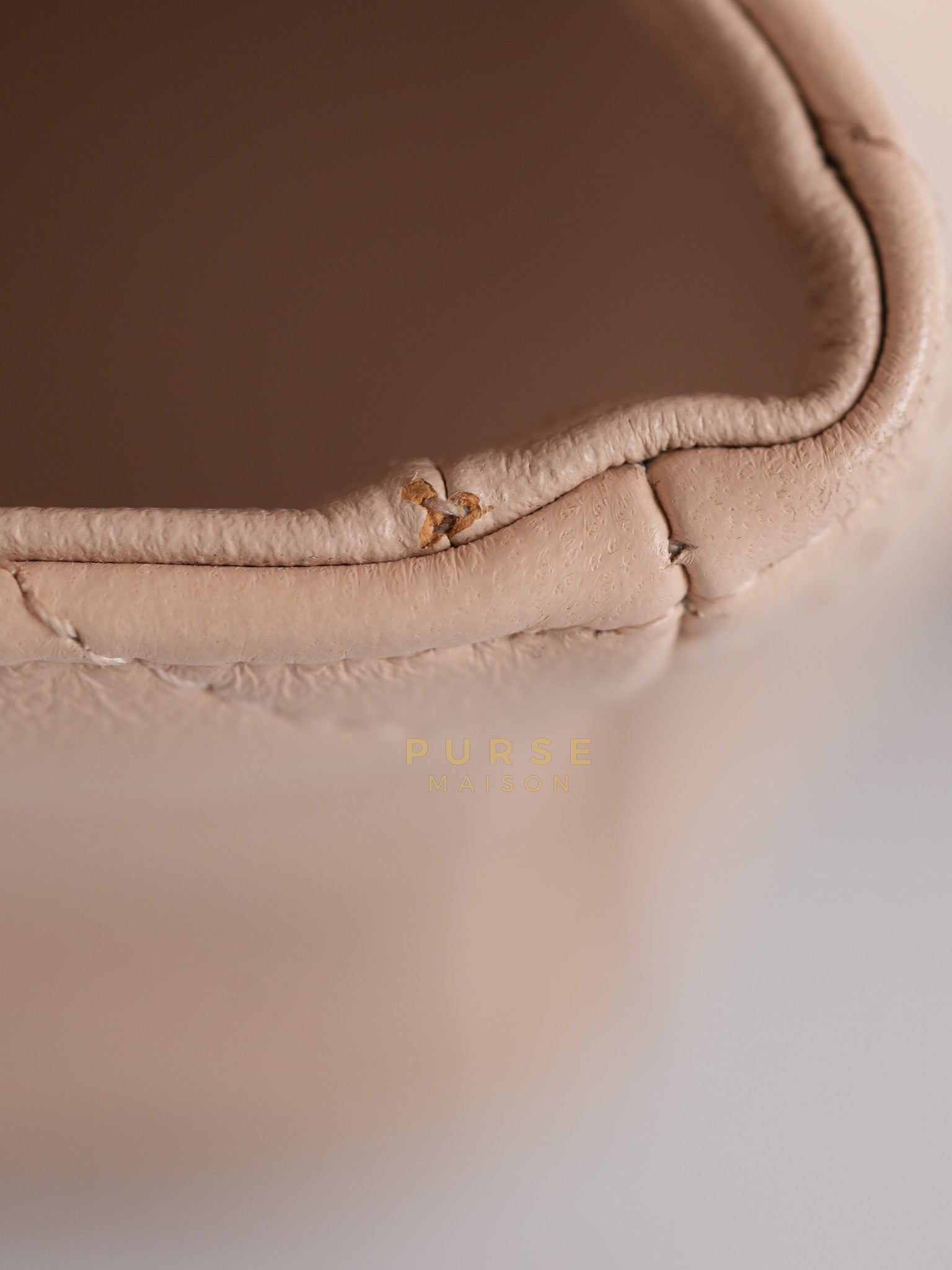 22C Mini Square in Light Beige & Black Lambskin Leather in Light Gold Hardware (Microchip) | Purse Maison Luxury Bags Shop