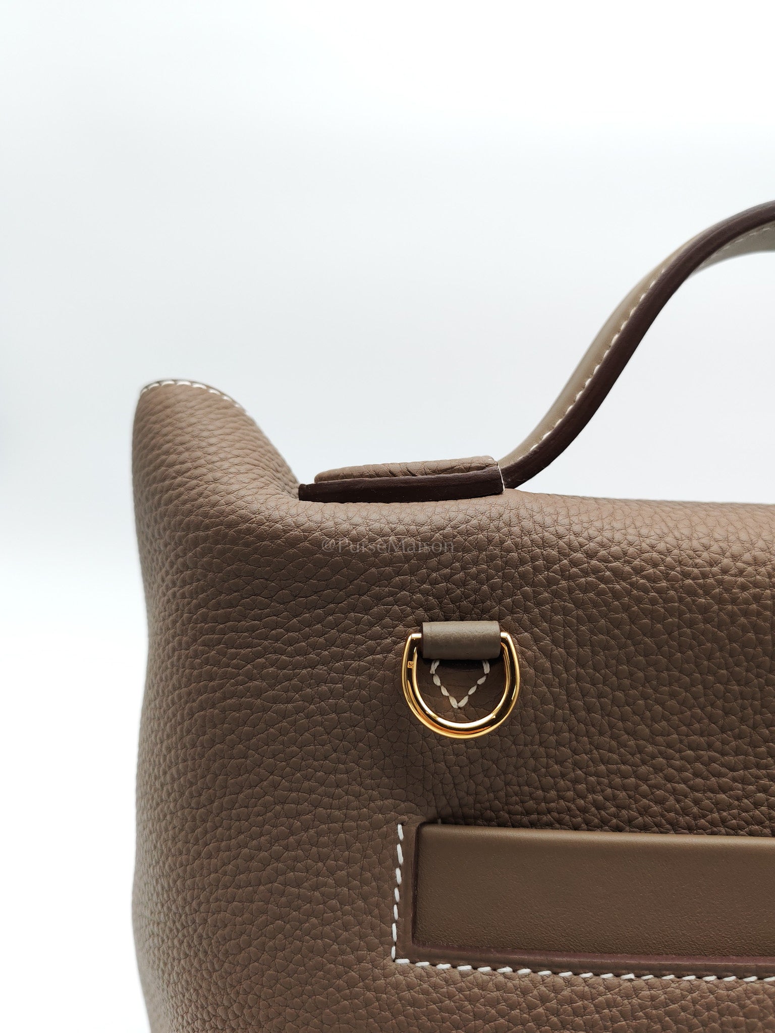 24/24 29 in Etoupe Togo and Swift Leather Gold hardware Stamp B(2023) | Purse Maison Luxury Bags Shop