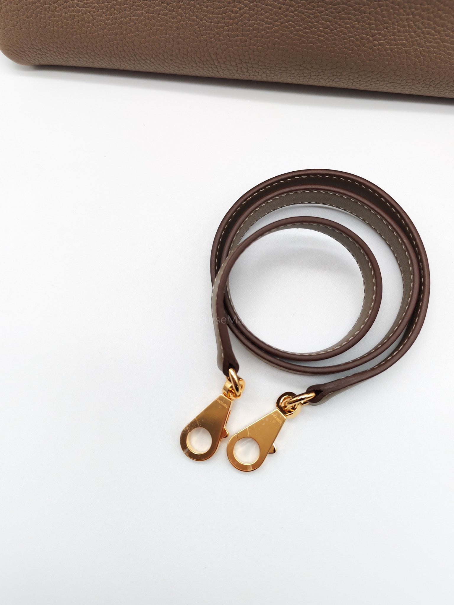 24/24 29 in Etoupe Togo and Swift Leather Gold hardware Stamp B(2023) | Purse Maison Luxury Bags Shop