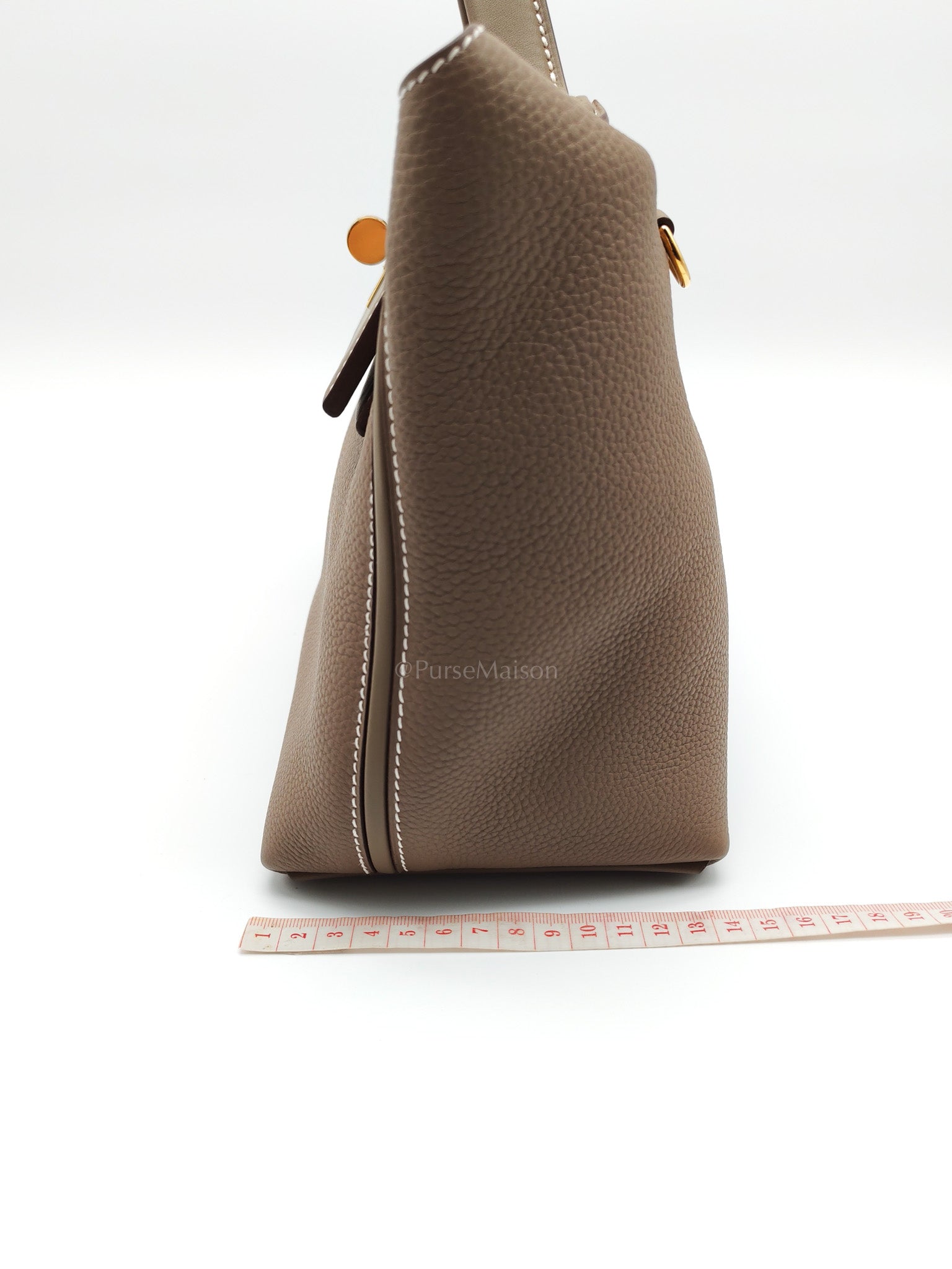 24/24 29 in Etoupe Togo and Swift Leather Gold hardware Stamp B(2023) | Purse Maison Luxury Bags Shop