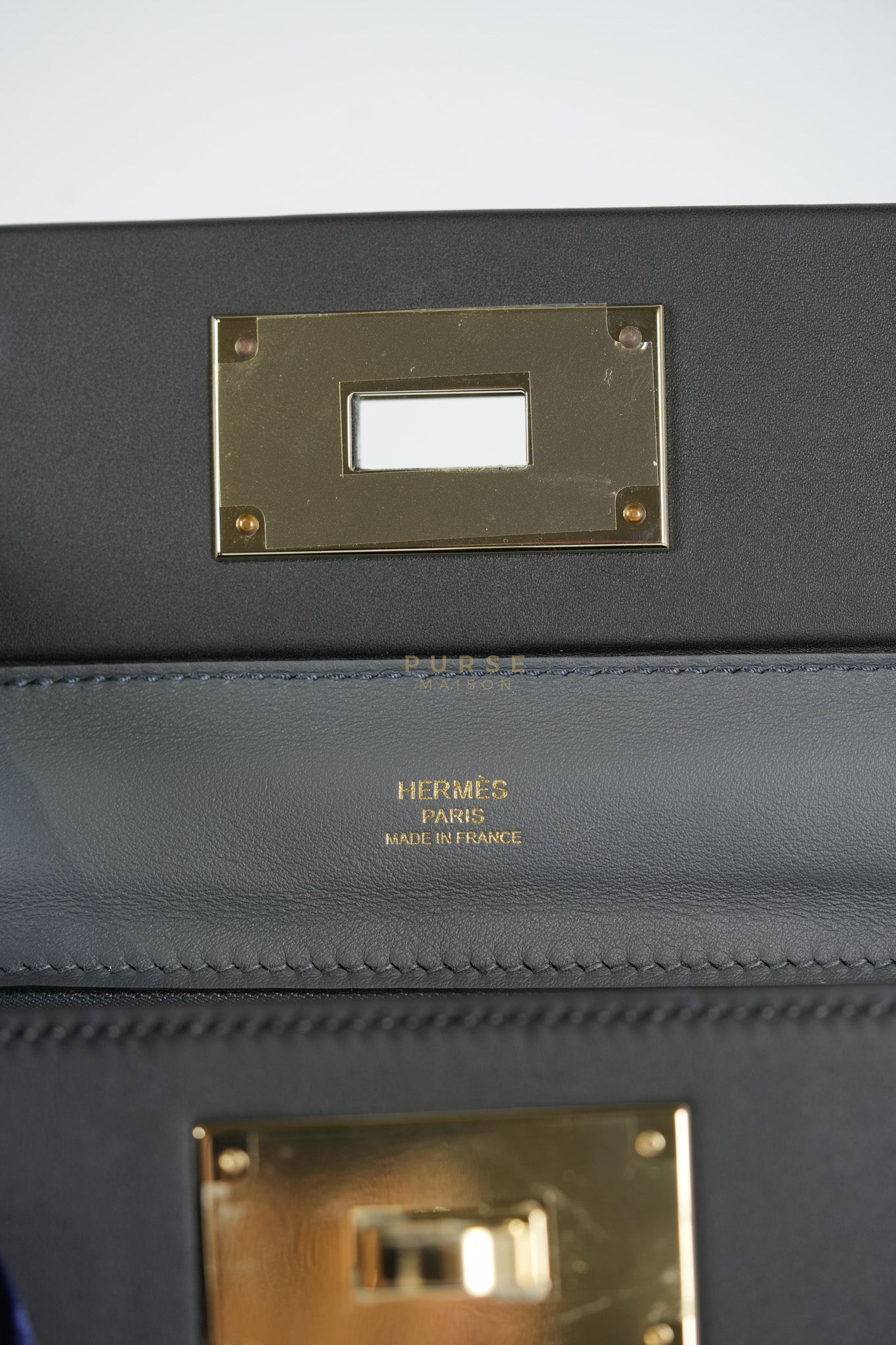 24/24 Ardoise Bi-color 21 Evercolor/Swift Double Leather and Gold Hardware Stamp K (2025) | Purse Maison Luxury Bags Shop