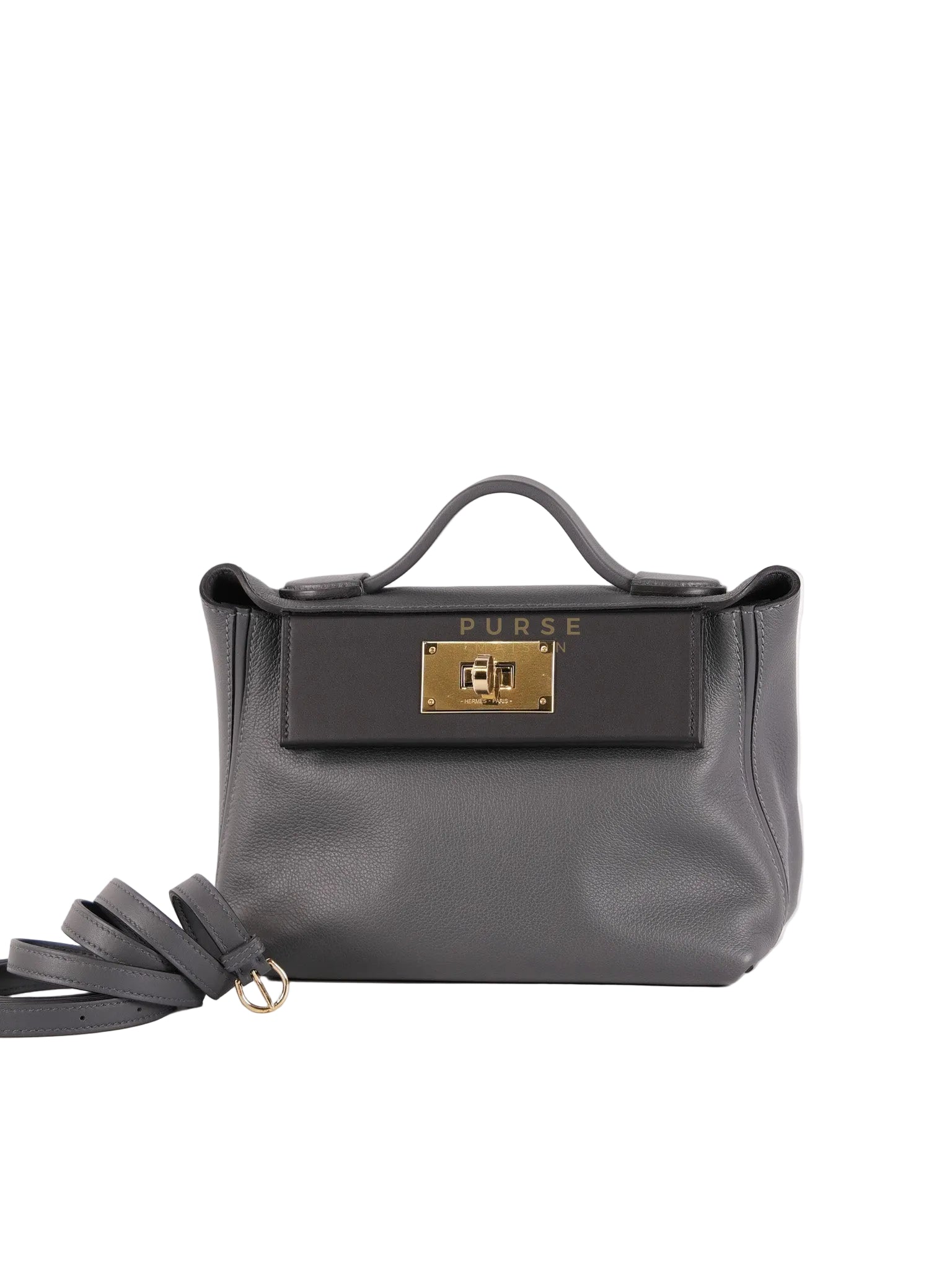 24/24 Ardoise Bi-color 21 Evercolor/Swift Double Leather and Gold Hardware Stamp K (2025) | Purse Maison Luxury Bags Shop