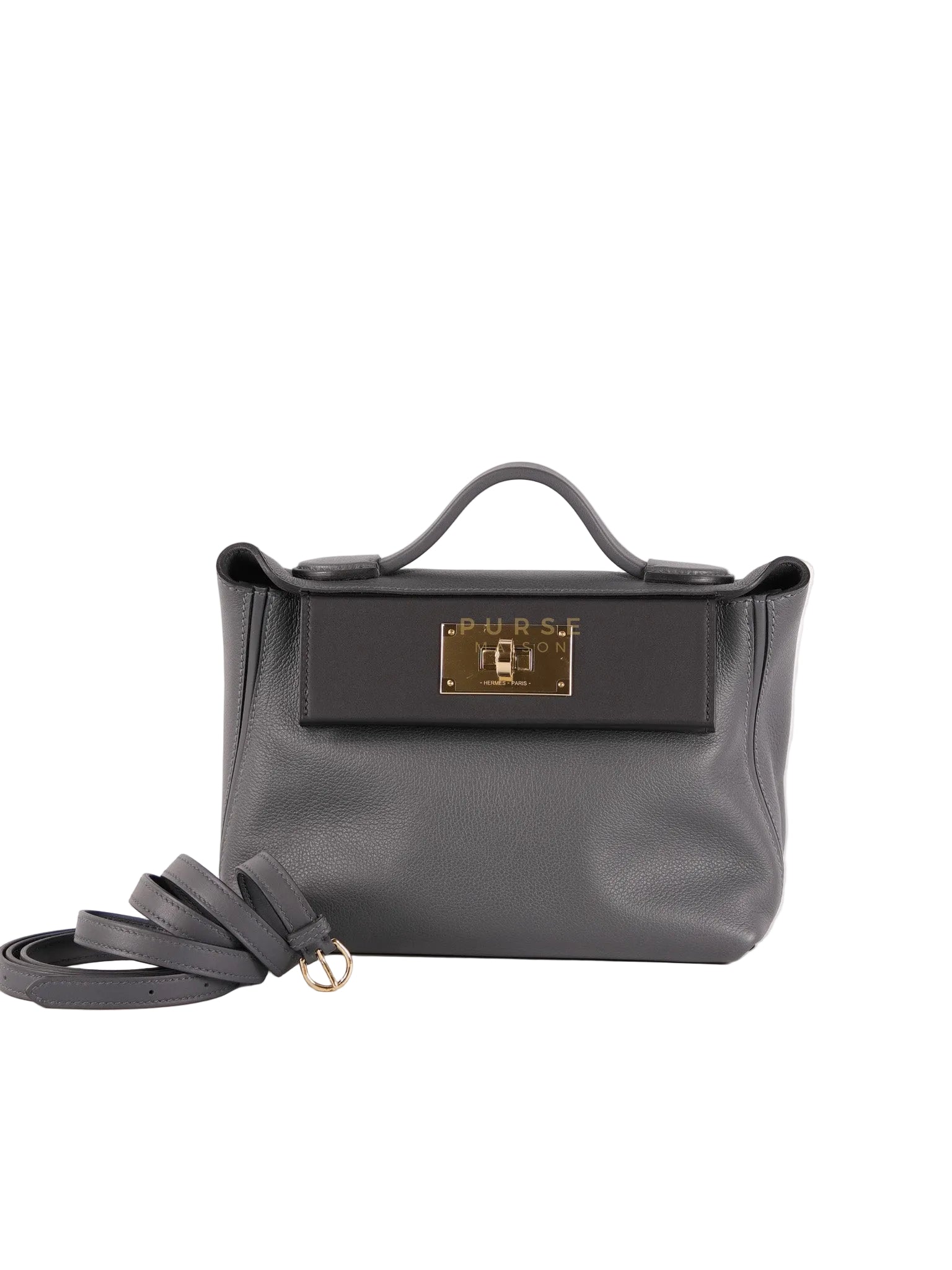 24/24 Ardoise Bi-color 21 Evercolor/Swift Double Leather and Gold Hardware Stamp K (2025) | Purse Maison Luxury Bags Shop