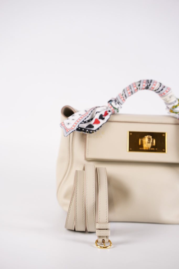 24/24 in Beton Evercolor/Swift Leather and Gold Hardware Stamp B (2023) | Purse Maison Luxury Bags Shop