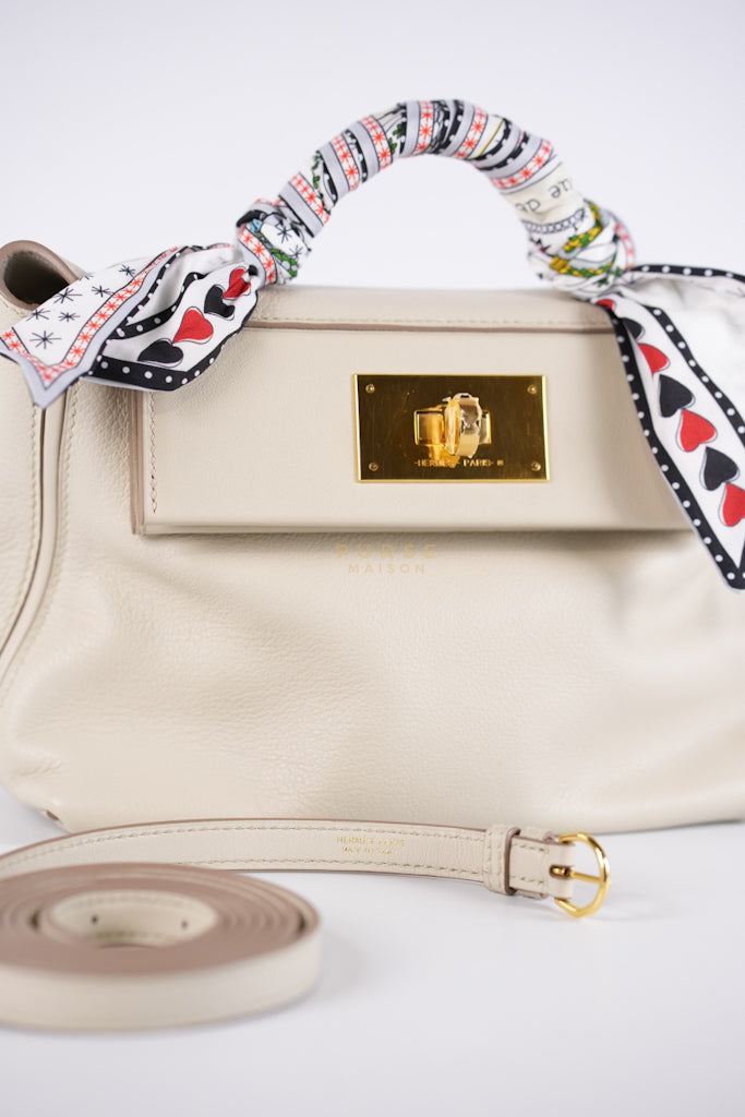 24/24 in Beton Evercolor/Swift Leather and Gold Hardware Stamp B (2023) | Purse Maison Luxury Bags Shop