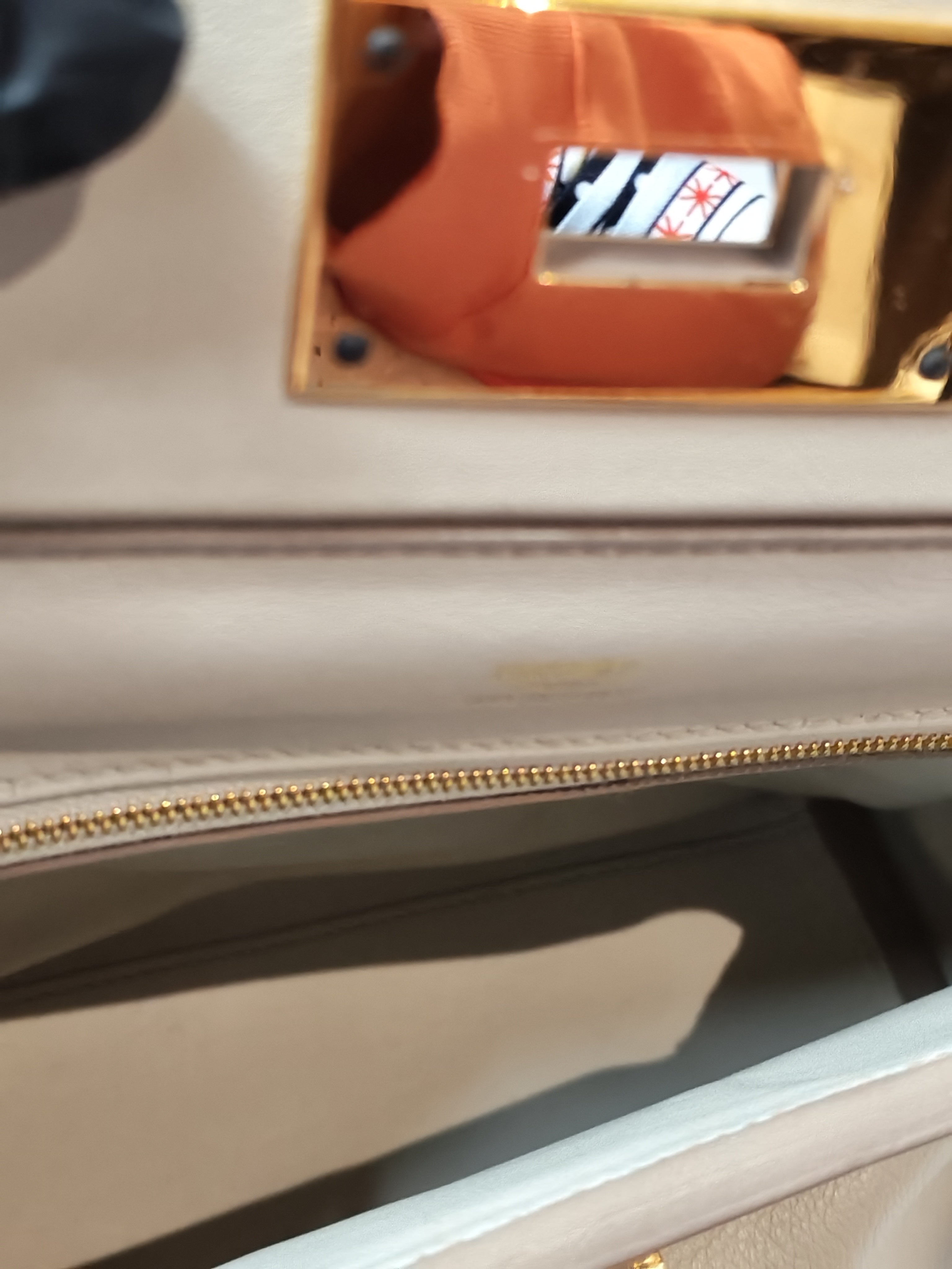 24/24 in Beton Evercolor/Swift Leather and Gold Hardware Stamp B (2023) | Purse Maison Luxury Bags Shop