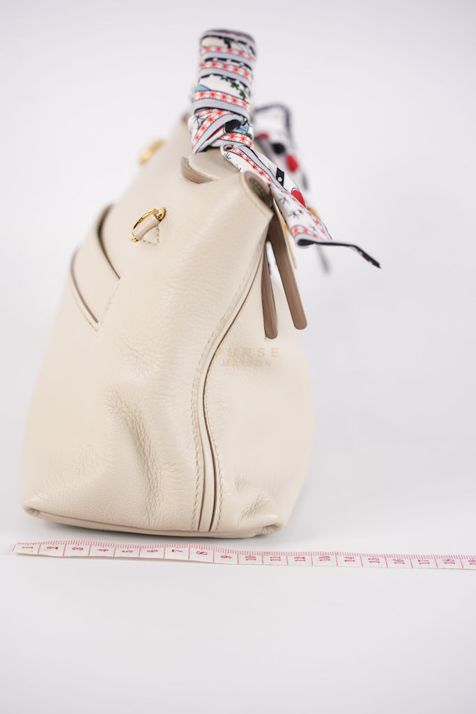 24/24 in Beton Evercolor/Swift Leather and Gold Hardware Stamp B (2023) | Purse Maison Luxury Bags Shop