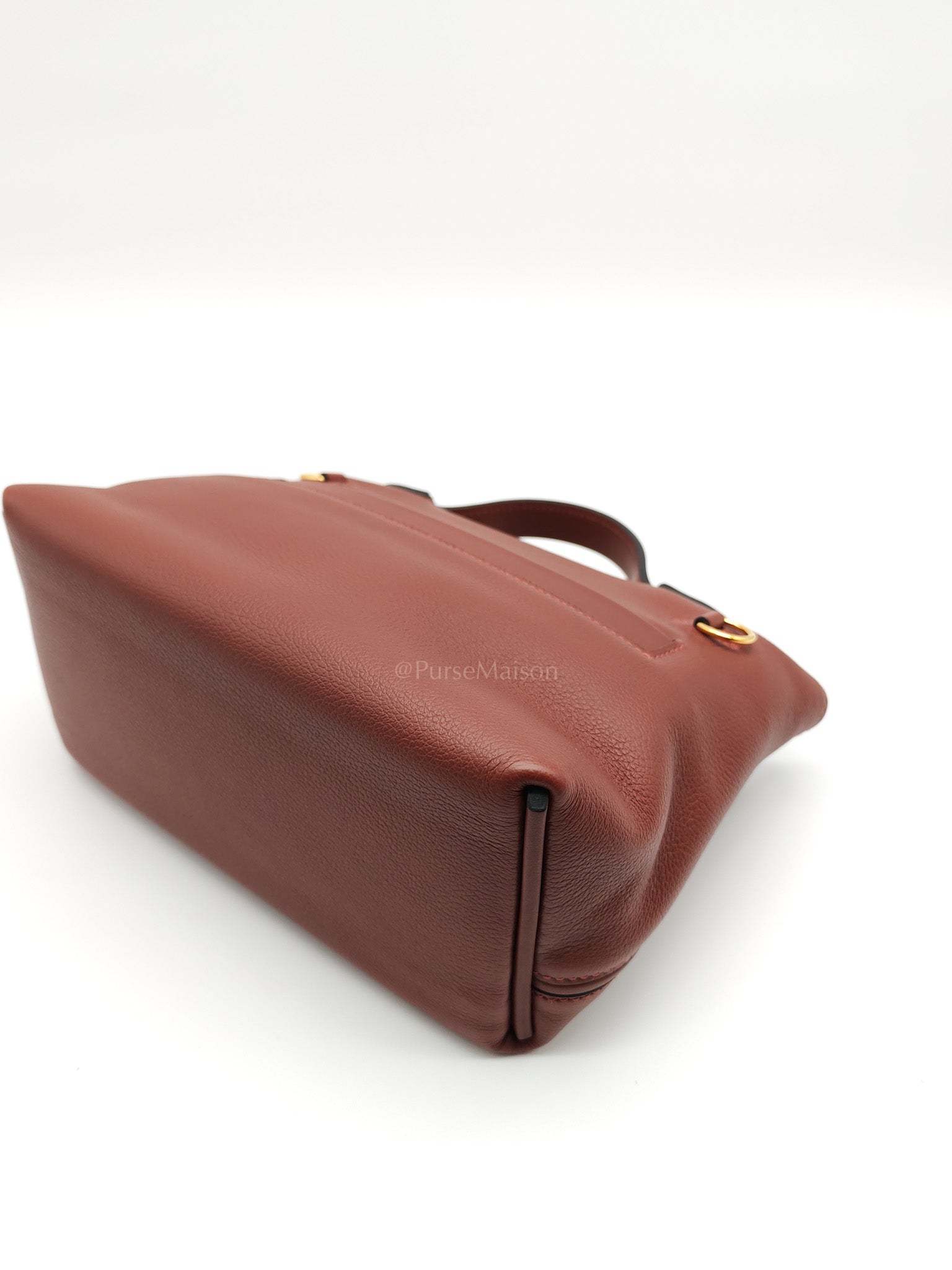 24/24 Mini in Rouge H Evercolor Leather and Gold Hardware Stamp W (2024) | Purse Maison Luxury Bags Shop