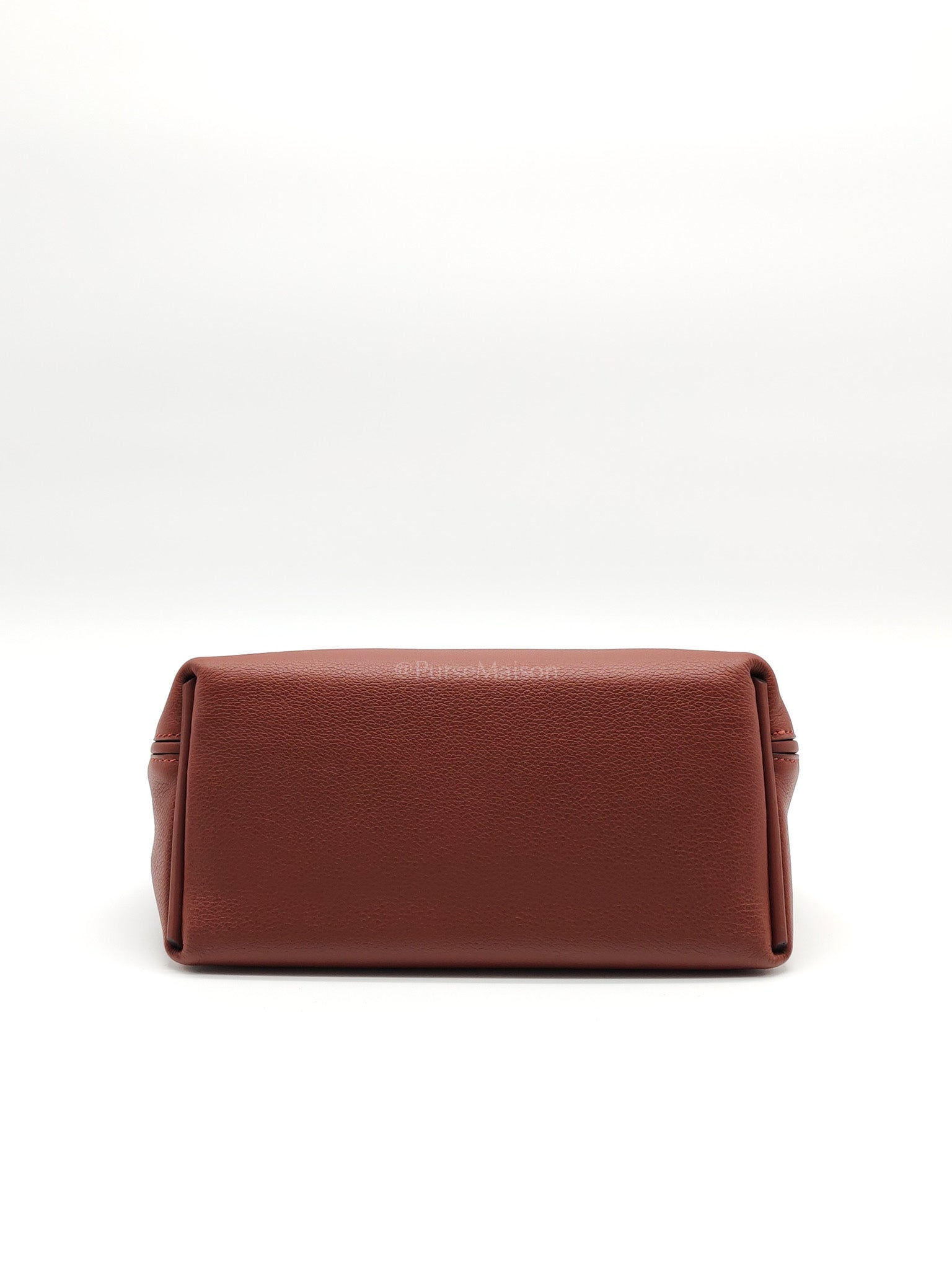 24/24 Mini in Rouge H Evercolor Leather and Gold Hardware Stamp W (2024) | Purse Maison Luxury Bags Shop