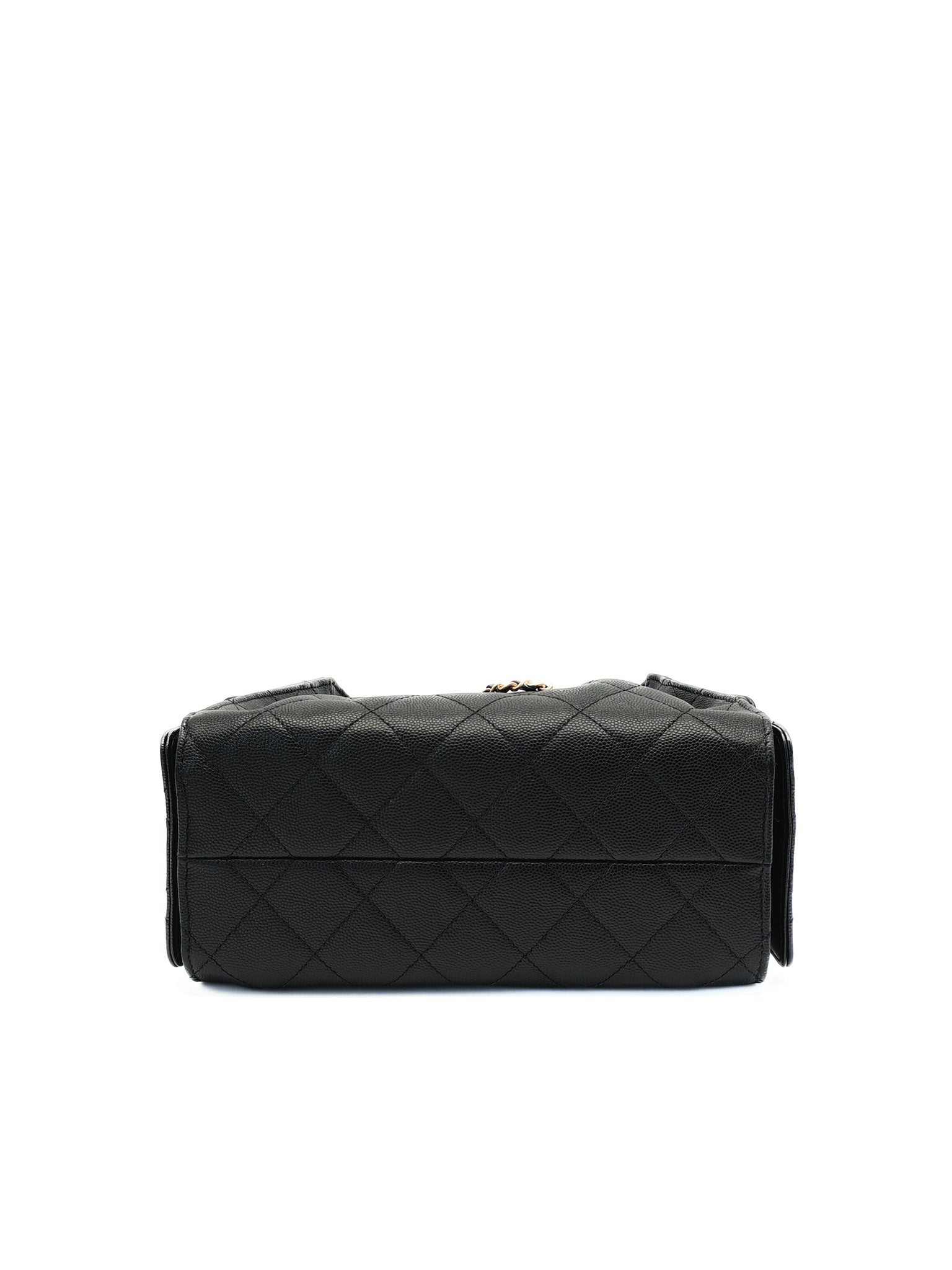 25 Mini in Black Caviar Leather Aged Gold Hardware(Microchip) | Purse Maison Luxury Bags Shop