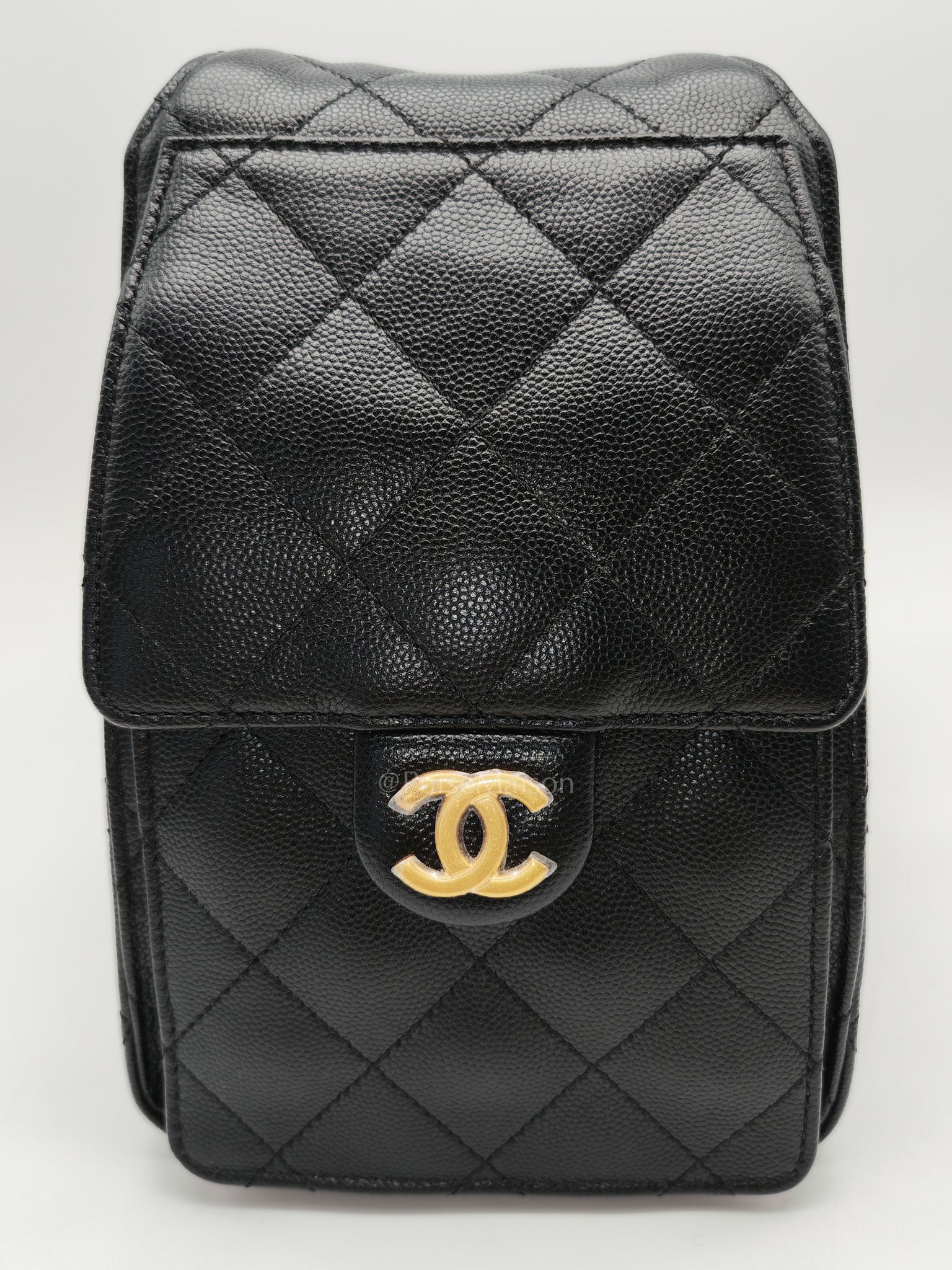 25 Small in Black Caviar Leather Aged Gold Hardware (Microchip) | Purse Maison Luxury Bags Shop