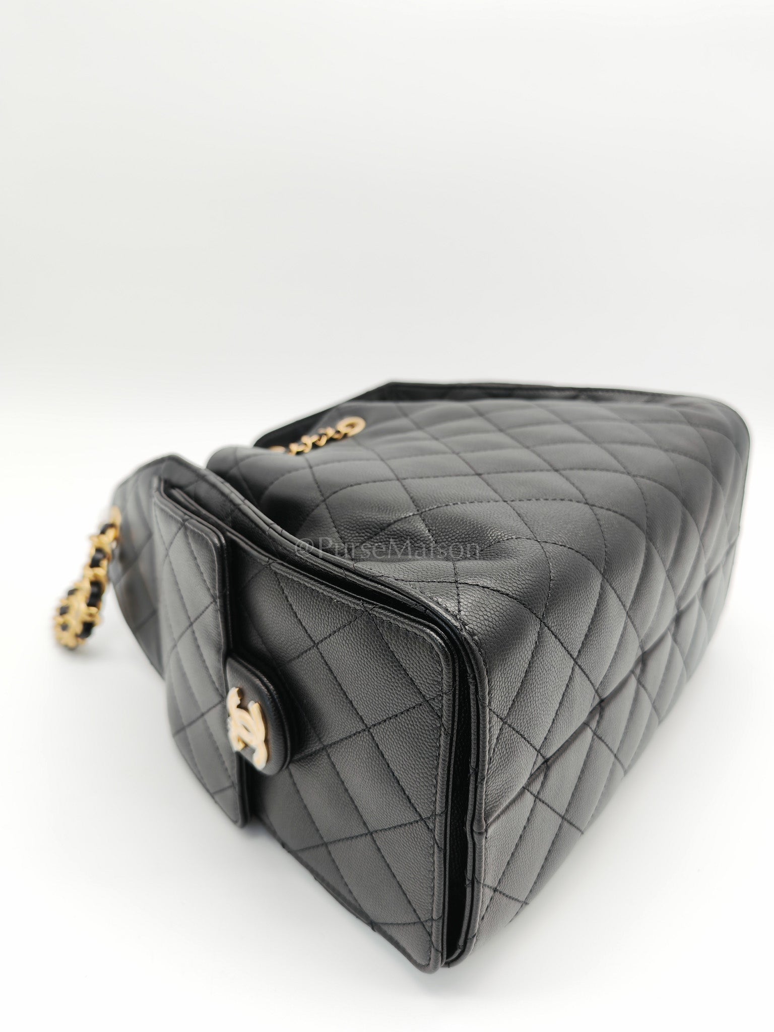 25 Small in Black Caviar Leather Aged Gold Hardware Microchip(N5****NE) | Purse Maison Luxury Bags Shop