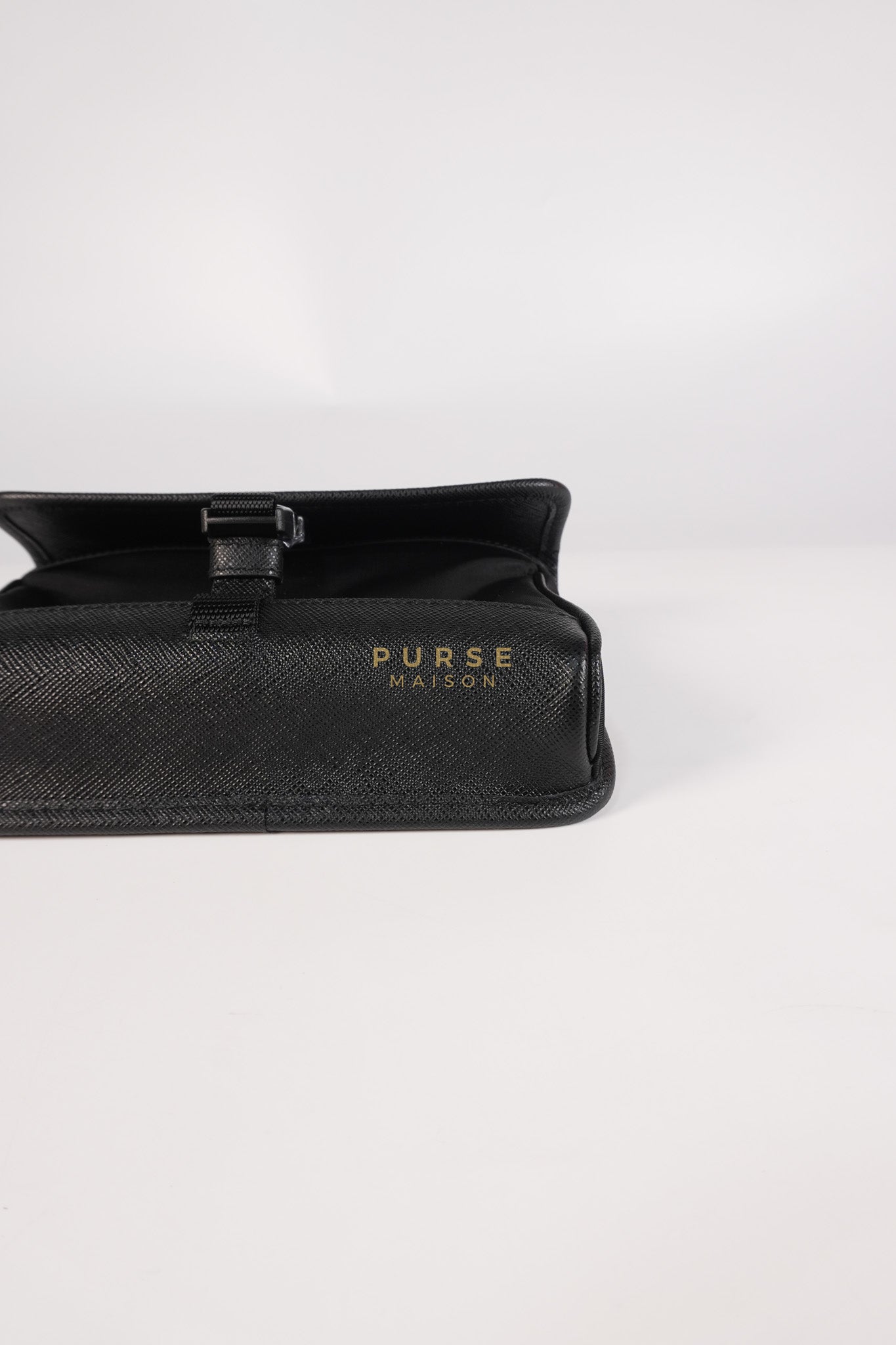 2ZH108 Mini Smartphone Case in Re-Nylon & Saffiano Leather | Purse Maison Luxury Bags Shop