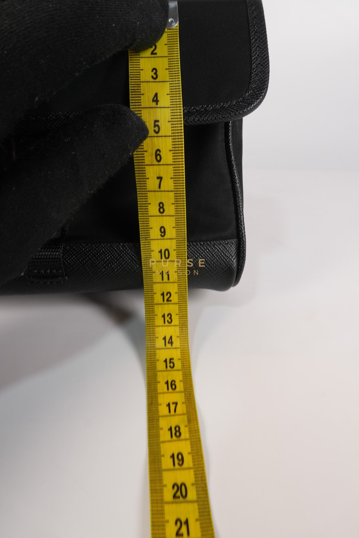 2ZH108 Mini Smartphone Case in Re-Nylon & Saffiano Leather | Purse Maison Luxury Bags Shop