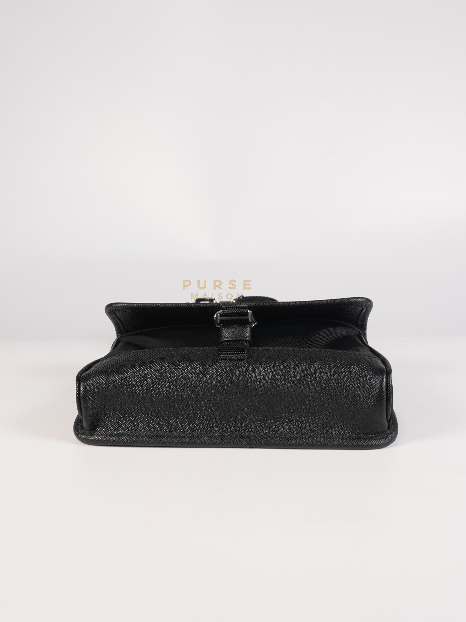 2ZH108 Mini Smartphone Case in Re-Nylon & Saffiano Leather | Purse Maison Luxury Bags Shop