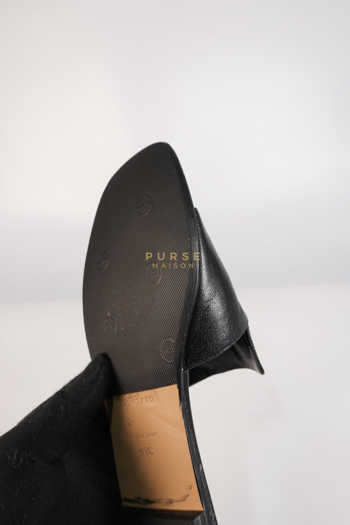 4G Logo Slide Sandals in Black Plague Leather Size 38.5 Eu (24 cm) | Purse Maison Luxury Bags Shop