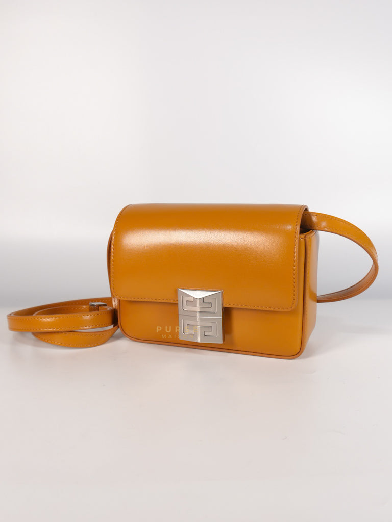 4G Small Caramel in Smooth Leather Crossbody Bag | Purse Maison Luxury Bags Shop