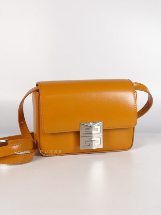 4G Small Caramel in Smooth Leather Crossbody Bag | Purse Maison Luxury Bags Shop