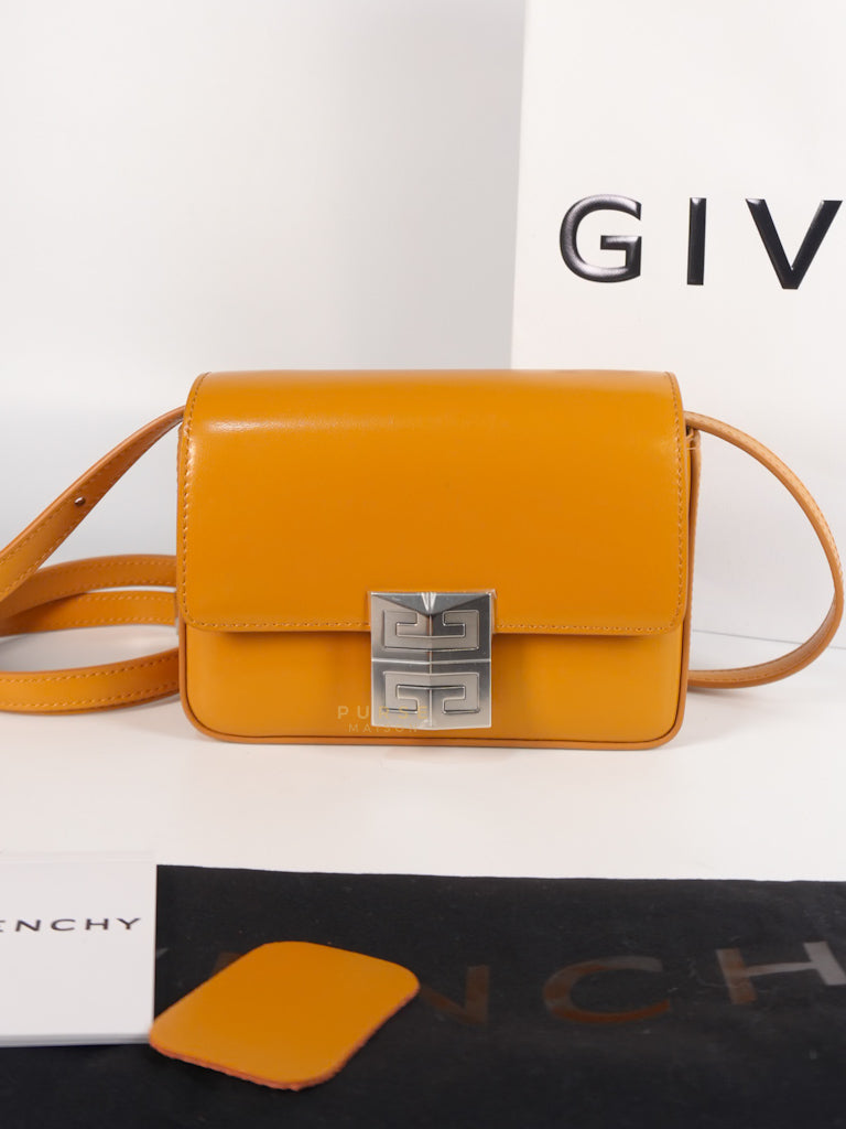 4G Small Caramel in Smooth Leather Crossbody Bag | Purse Maison Luxury Bags Shop