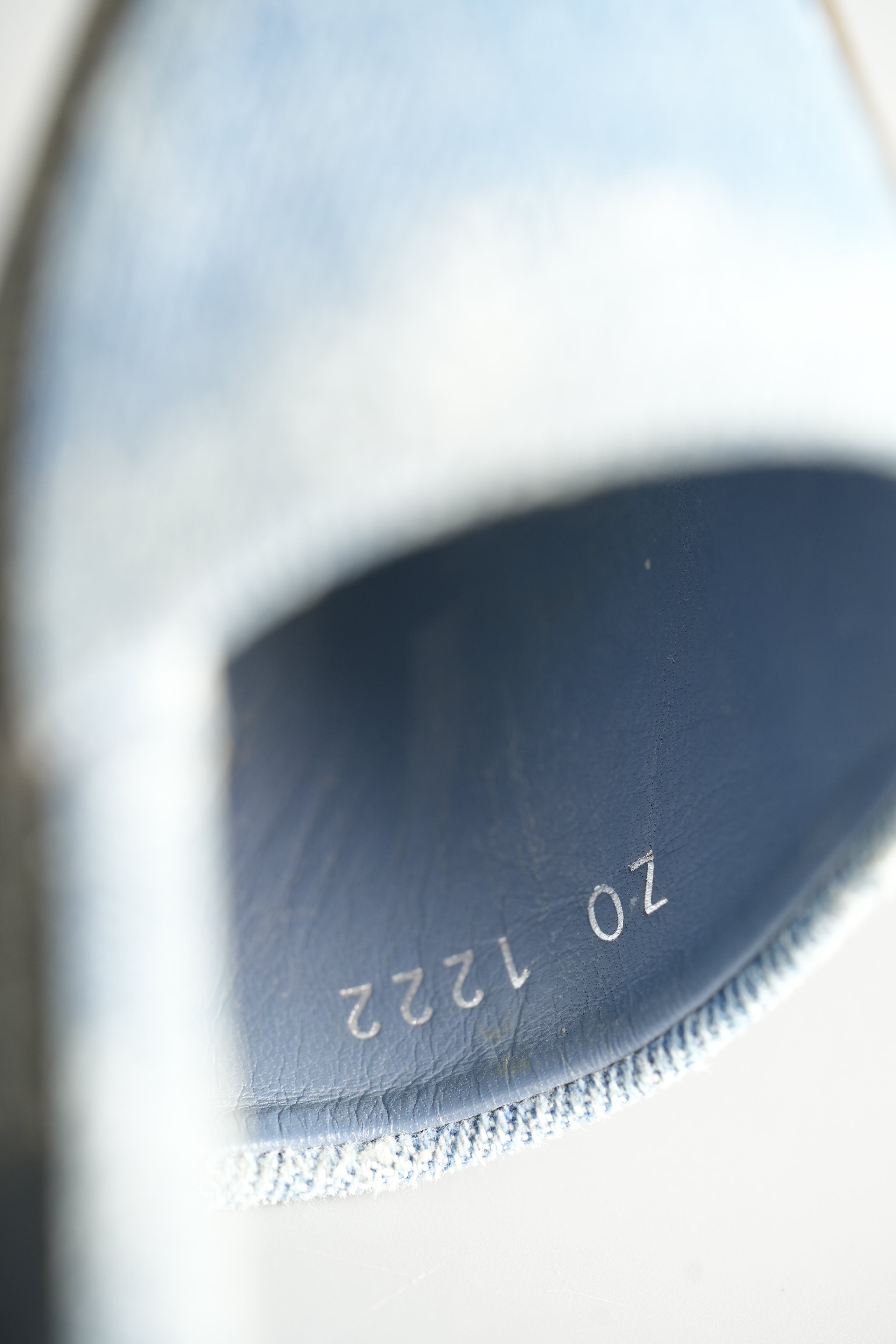 4G Washed Denim Heeled Mules Size 39 (25.5cm) | Purse Maison Luxury Bags Shop