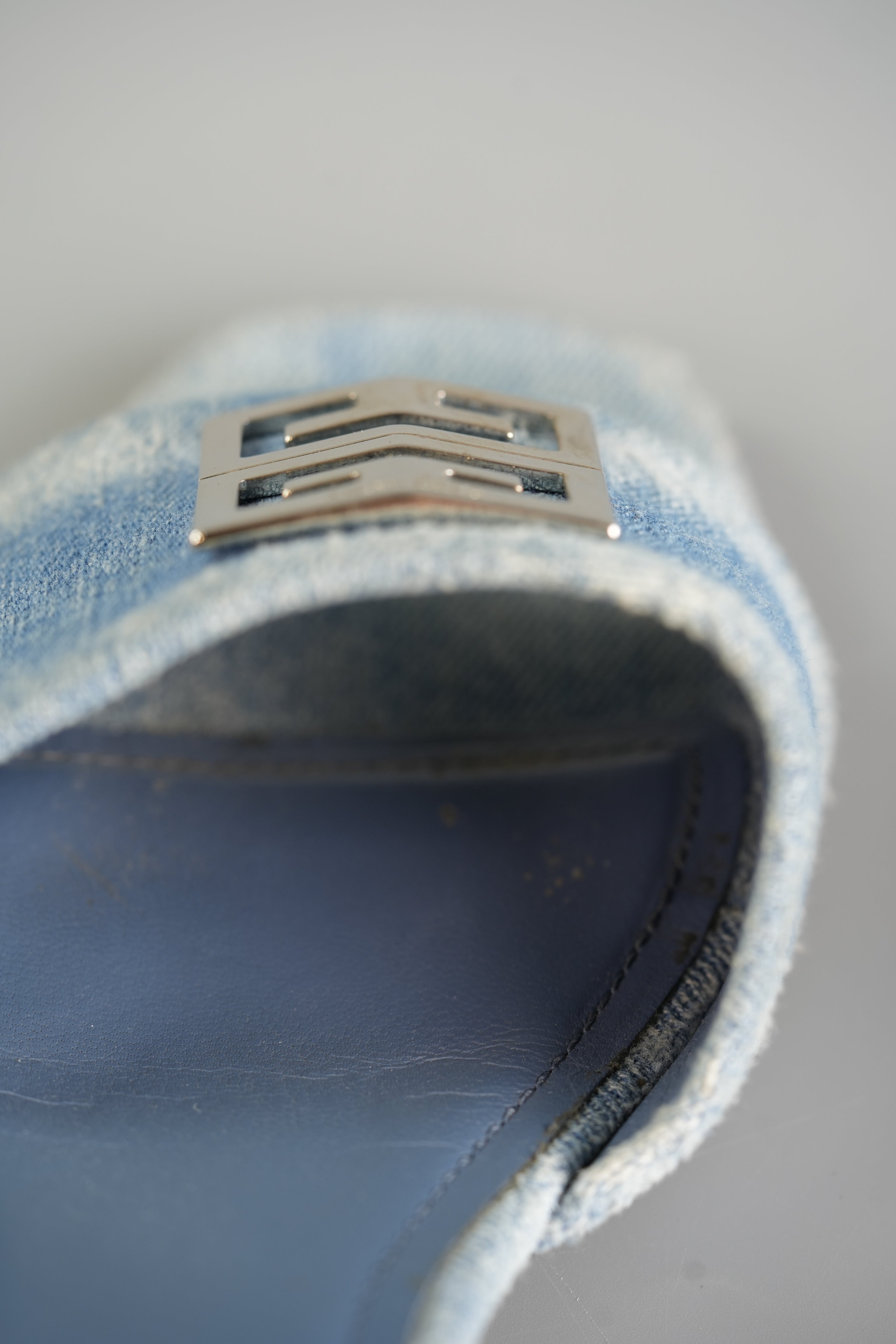 4G Washed Denim Heeled Mules Size 39 (25.5cm) | Purse Maison Luxury Bags Shop