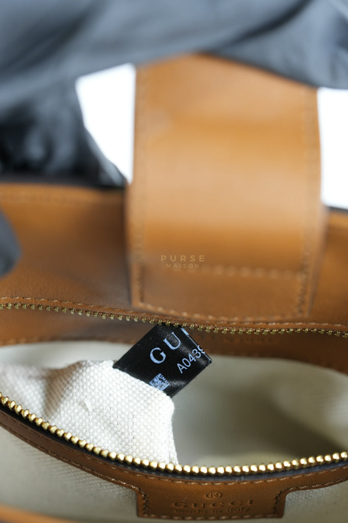 73 Small Horsebit Bucket Bag Tan in Smooth Calfskin Leather | Purse Maison Luxury Bags Shop