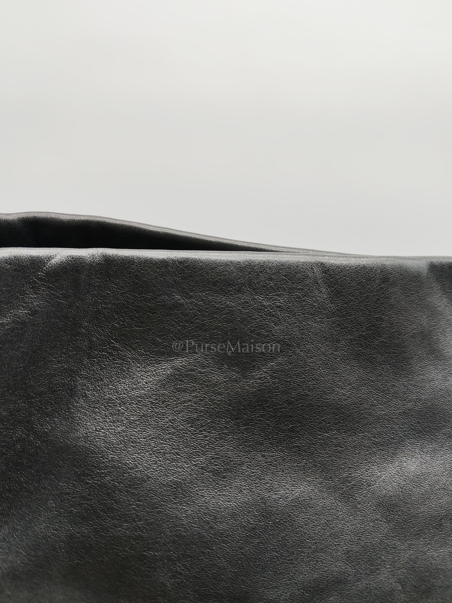 8 Knots Reissue Tote Bag Black in Lambskin Leather Silver Hardware (Series 11) | Purse Maison Luxury Bags Shop