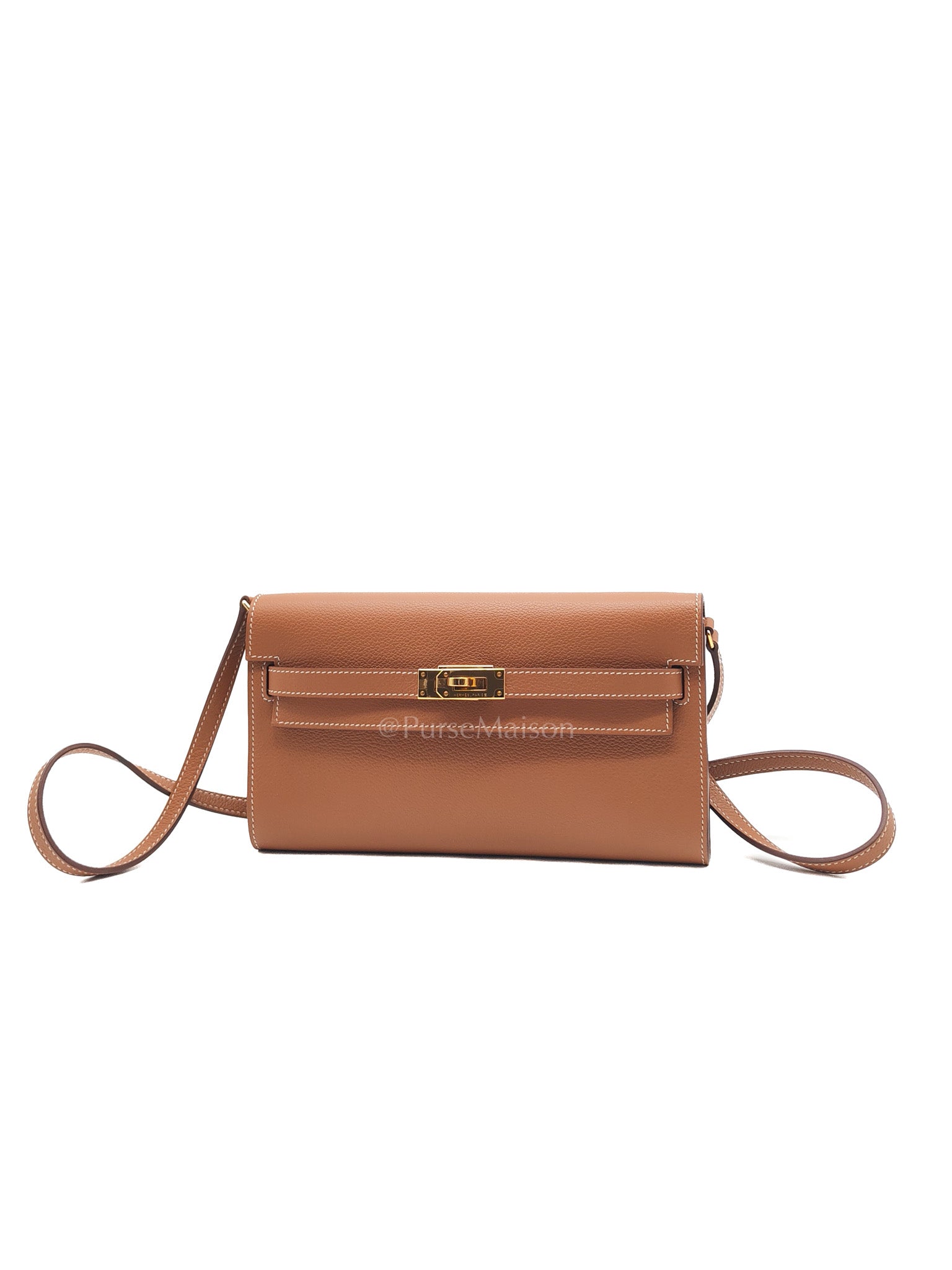 Kelly To Go in Gold Epsom Leather & Gold Hardware Stamp B (2023)