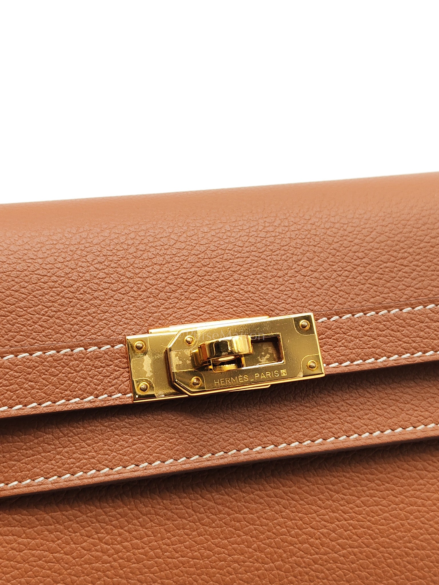 Kelly To Go in Gold Epsom Leather & Gold Hardware Stamp B (2023)