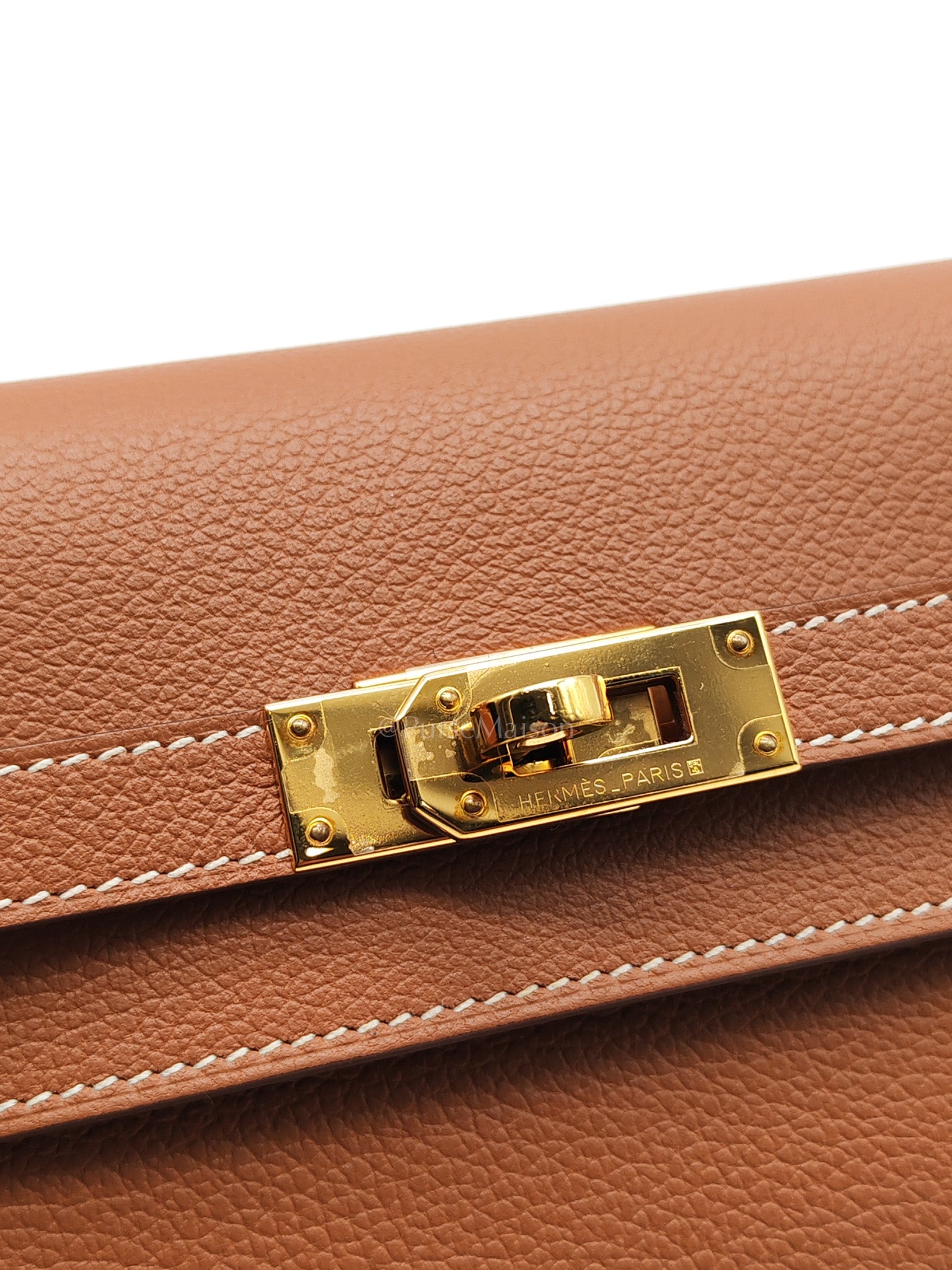 Kelly To Go in Gold Epsom Leather & Gold Hardware Stamp B (2023)
