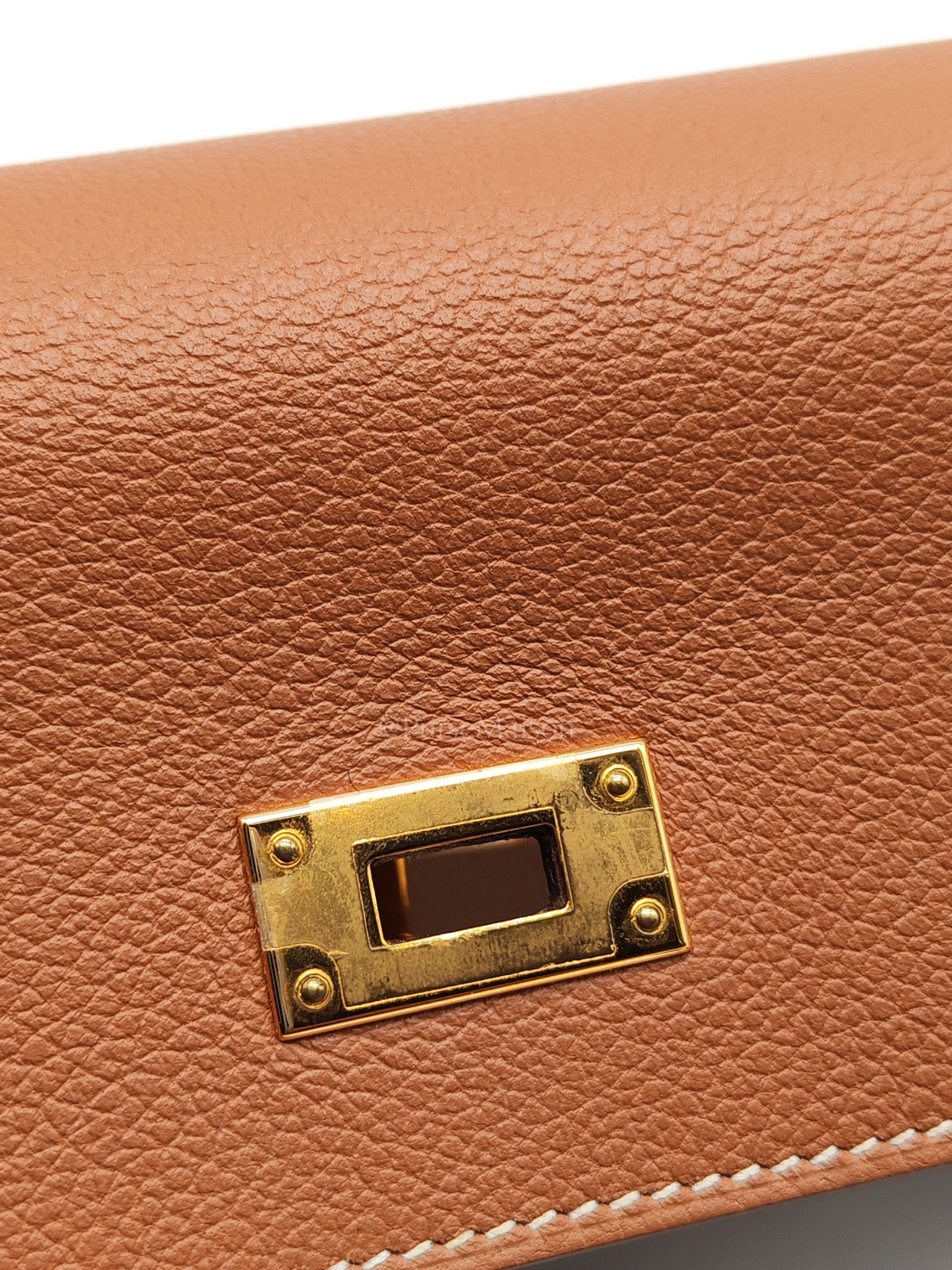 Kelly To Go in Gold Epsom Leather & Gold Hardware Stamp B (2023)