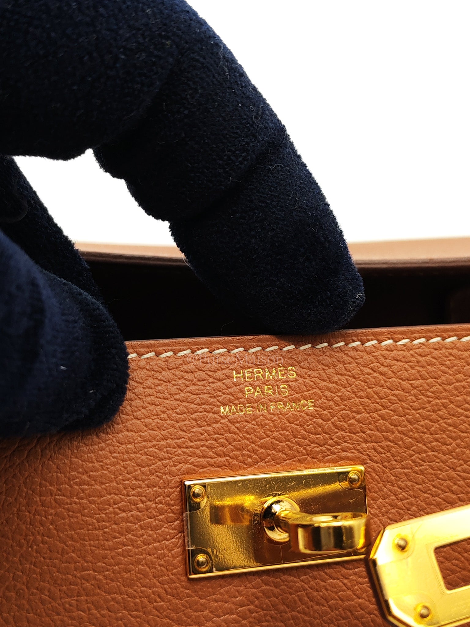 Kelly To Go in Gold Epsom Leather & Gold Hardware Stamp B (2023)