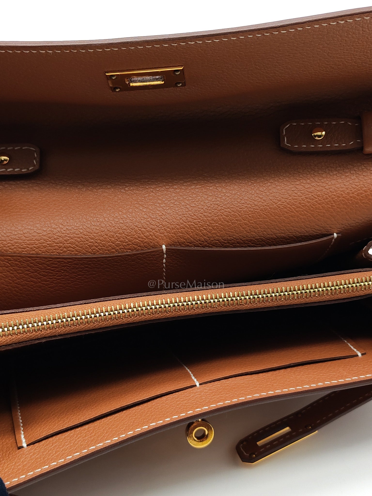 Kelly To Go in Gold Epsom Leather & Gold Hardware Stamp B (2023)