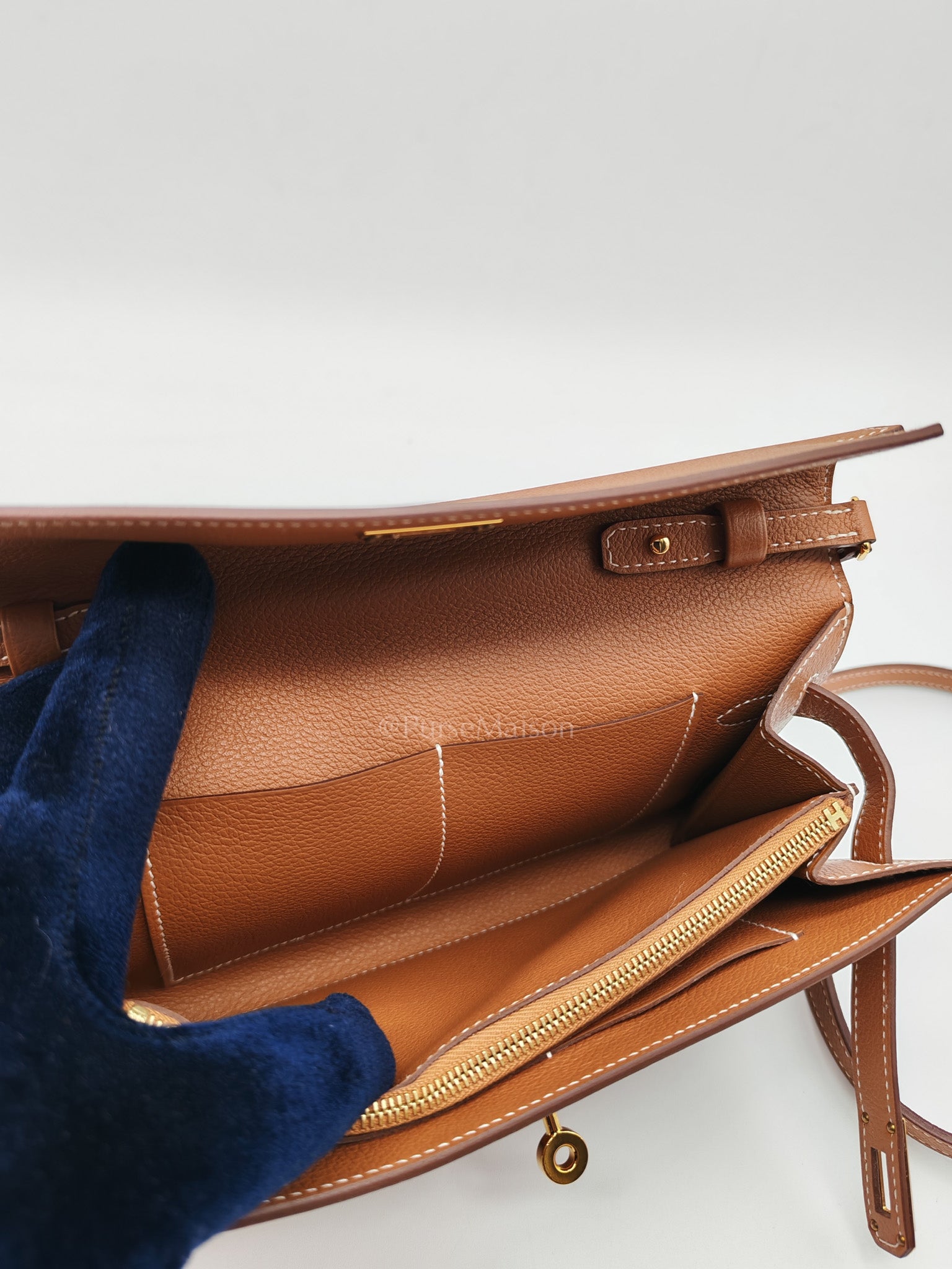 Kelly To Go in Gold Epsom Leather & Gold Hardware Stamp B (2023)