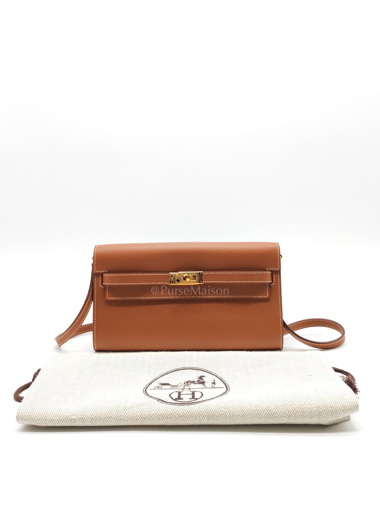 Kelly To Go in Gold Epsom Leather & Gold Hardware Stamp B (2023)