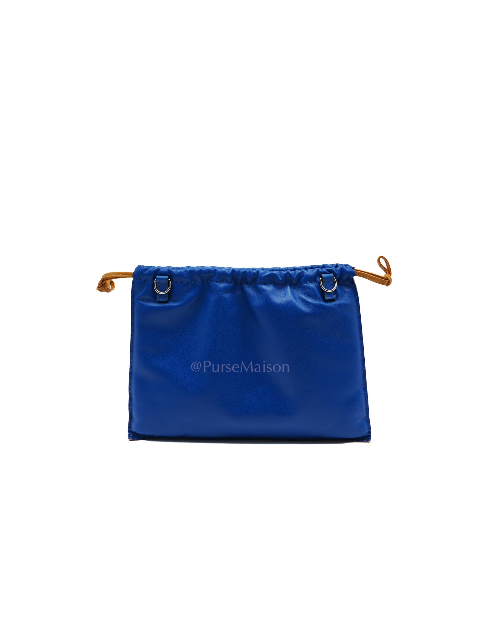 Pilo Pouch in Blue Swift Lambskin Leather & Palladium Hardware Stamp U (2022)