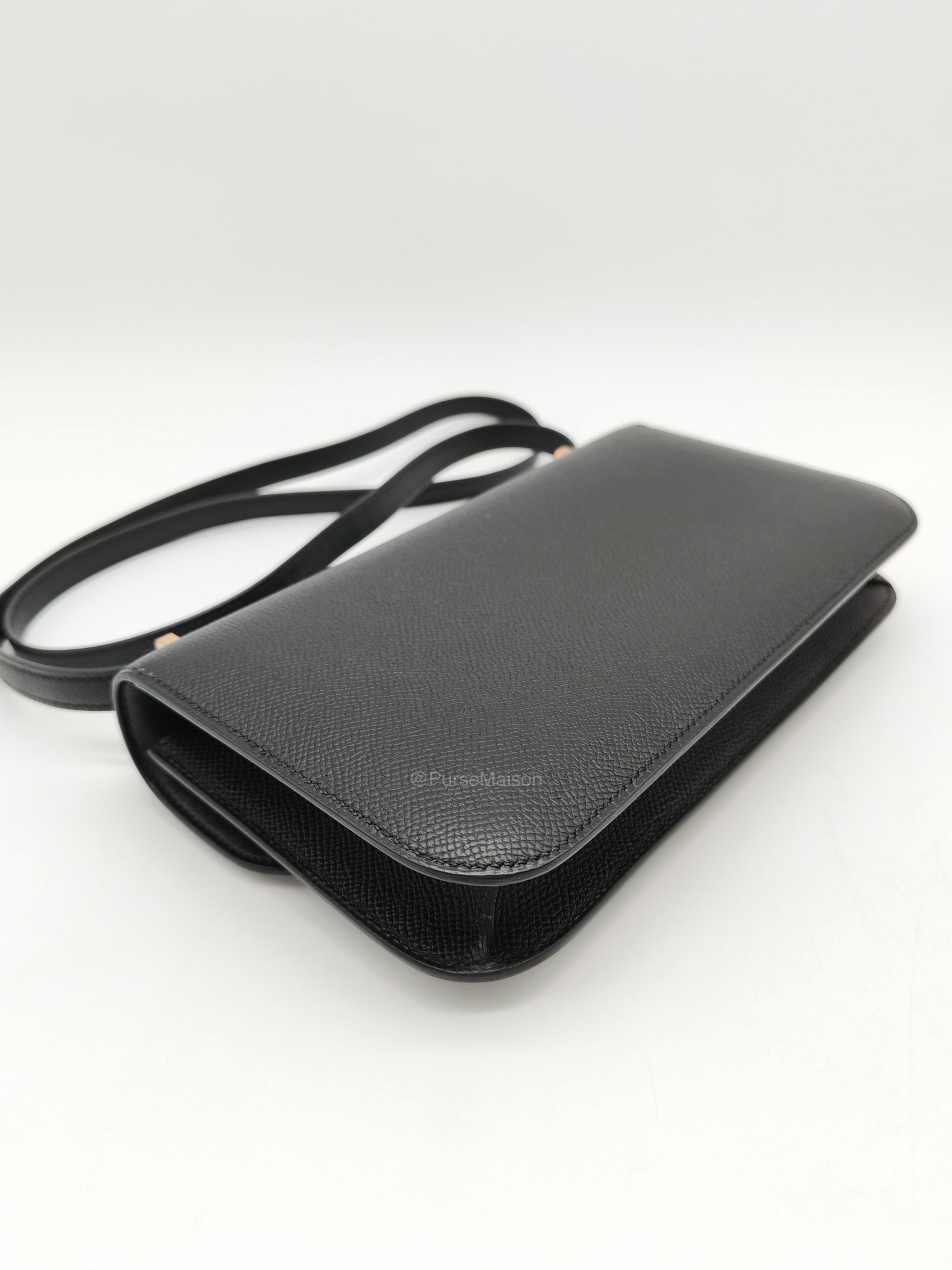 Hermes Constance Elan in Black Epsom Leather Rose Gold Hardware Stamp K(2025)