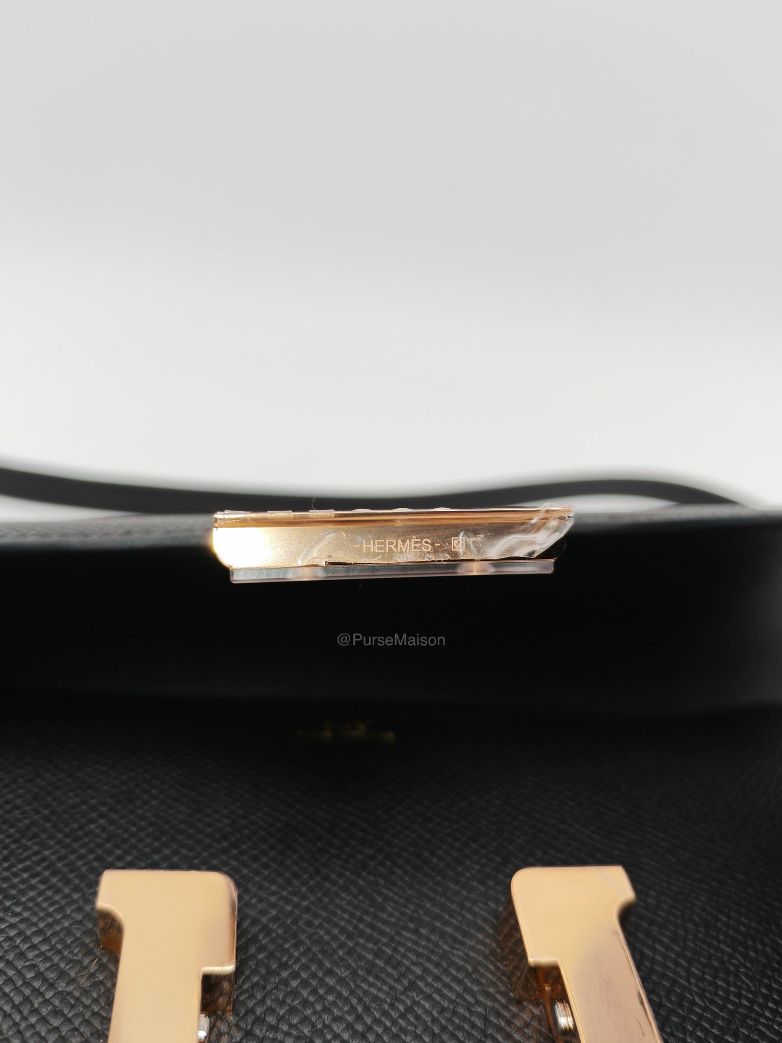Hermes Constance Elan in Black Epsom Leather Rose Gold Hardware Stamp K(2025)