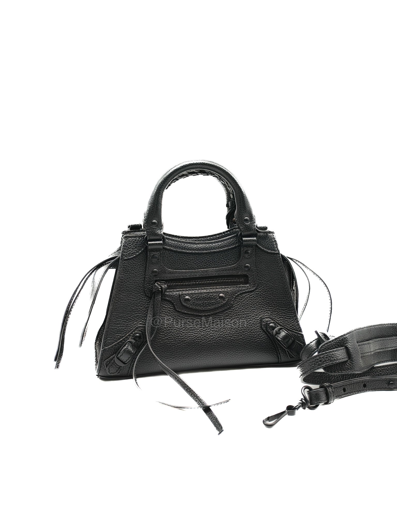 Balenciaga Neo Classic City Bag Mini in Black Grained Calfskin Leather
