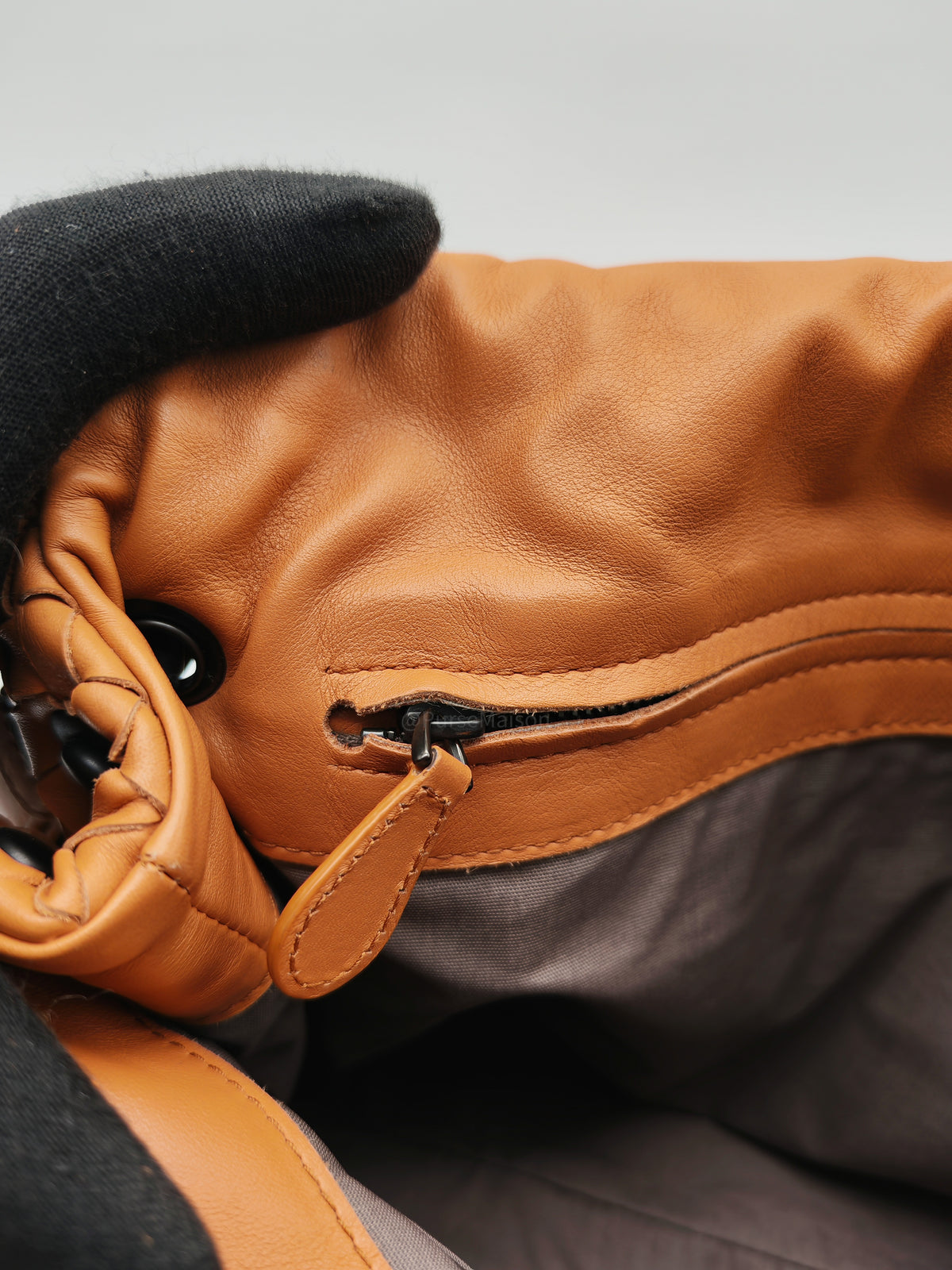 Bottega Veneta Flap Shoulder Bag in Thai Tea Orange Intrecciato Leather