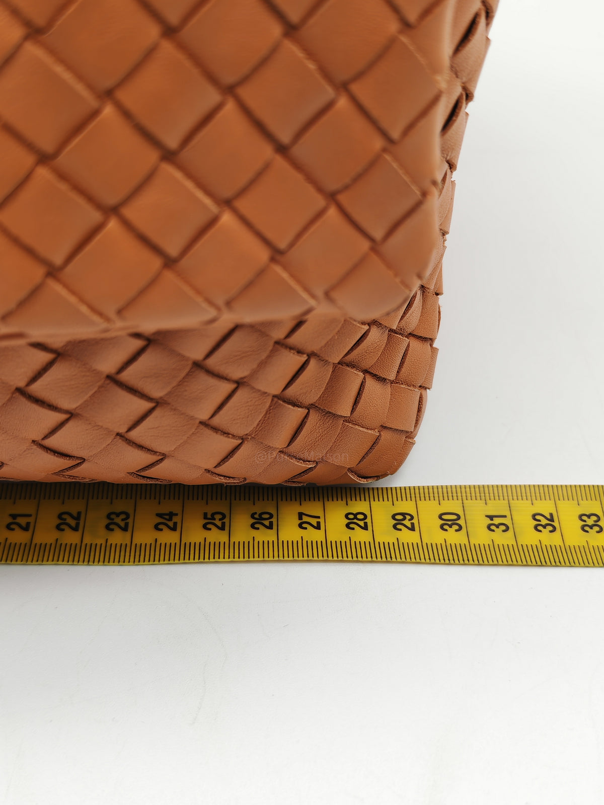 Bottega Veneta Flap Shoulder Bag in Thai Tea Orange Intrecciato Leather