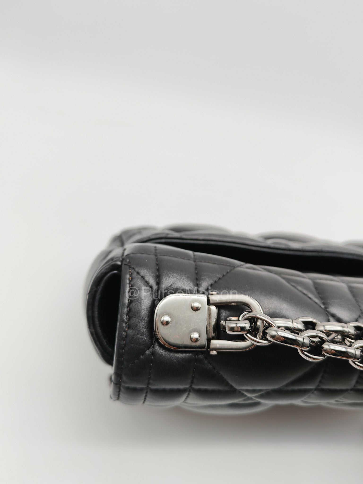 Dior Caro Medium in Black Lambskin Leather Chain Shoulder Bag