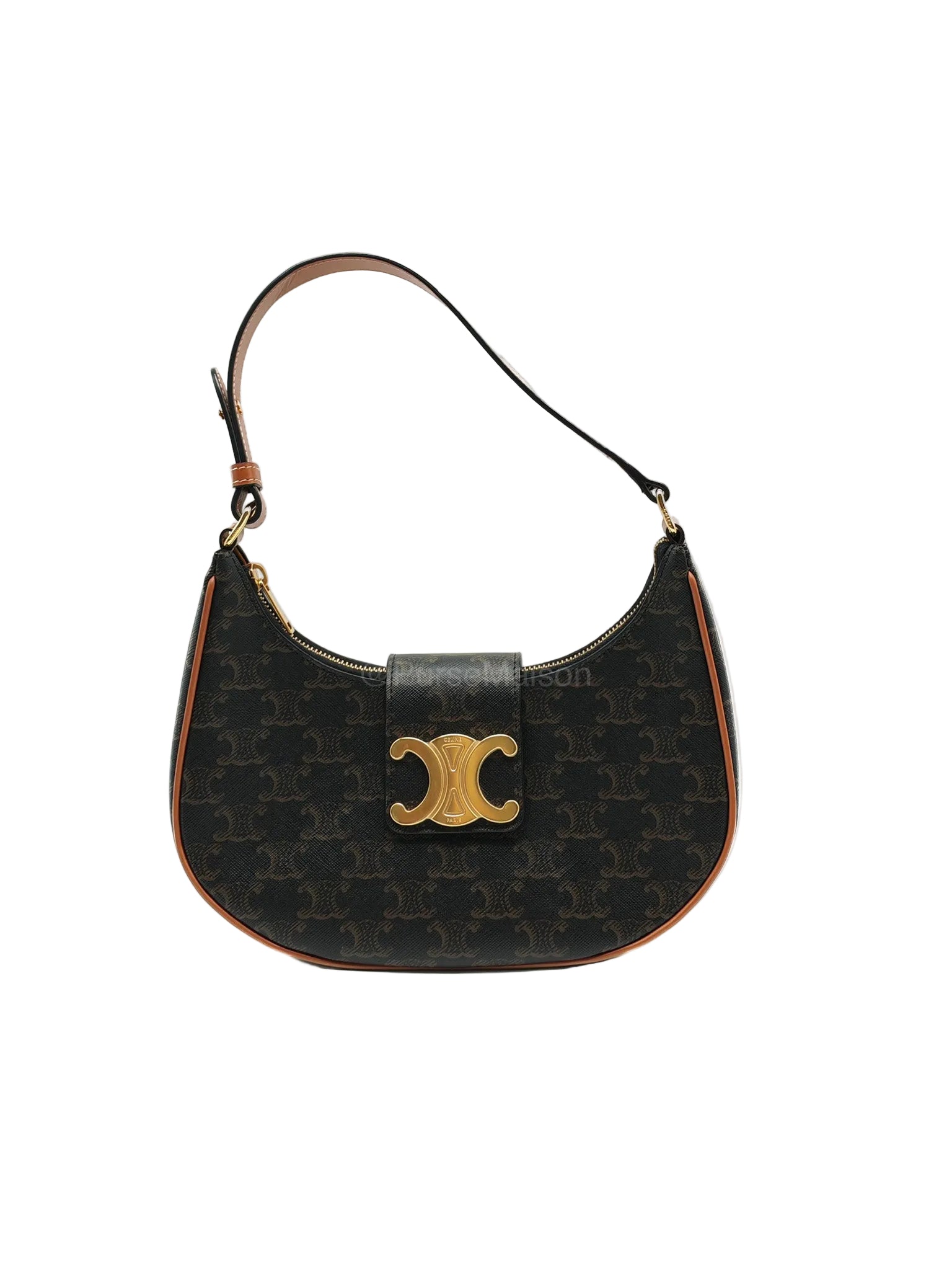 Celine Ava in Monogram Canvas Shoulder Bag