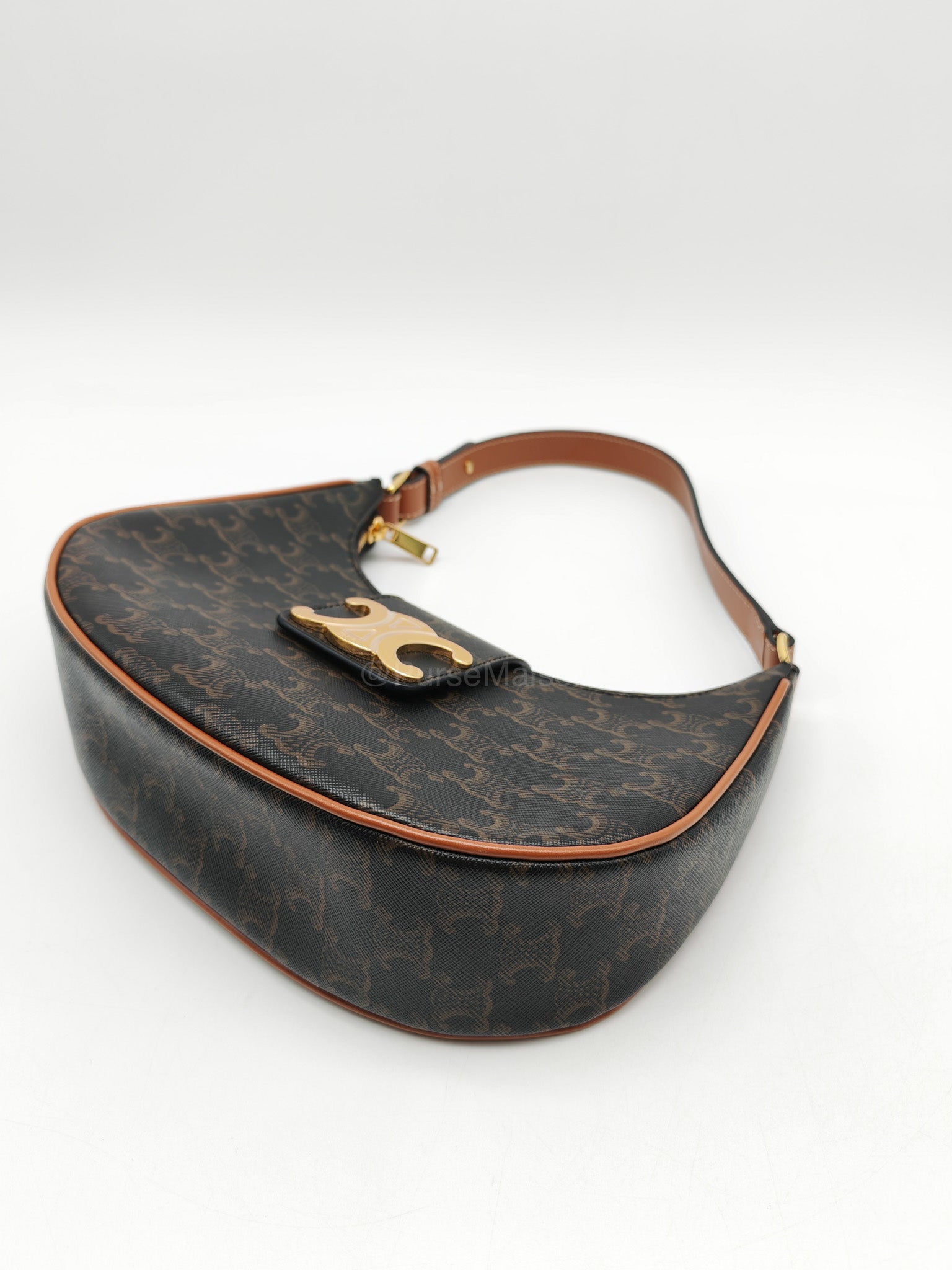 Celine Ava in Monogram Canvas Shoulder Bag